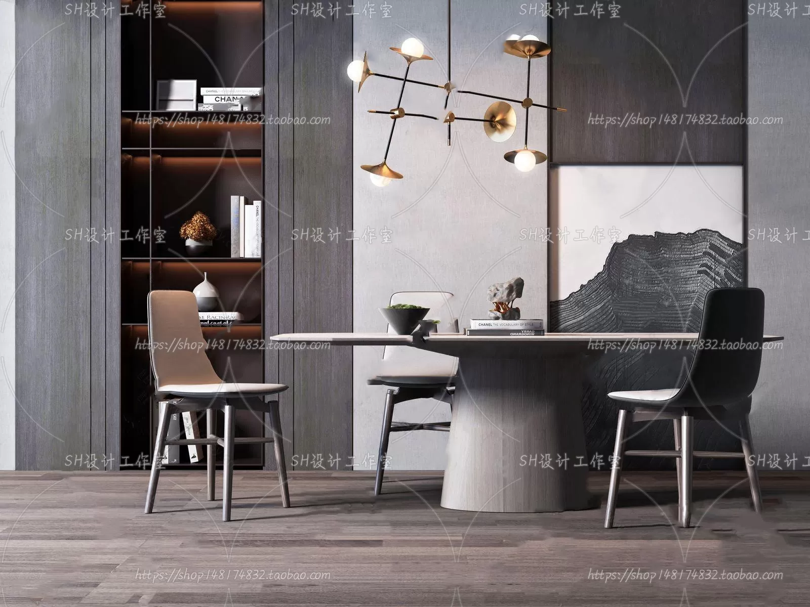 Table And Chairs – 3D Models – 0723