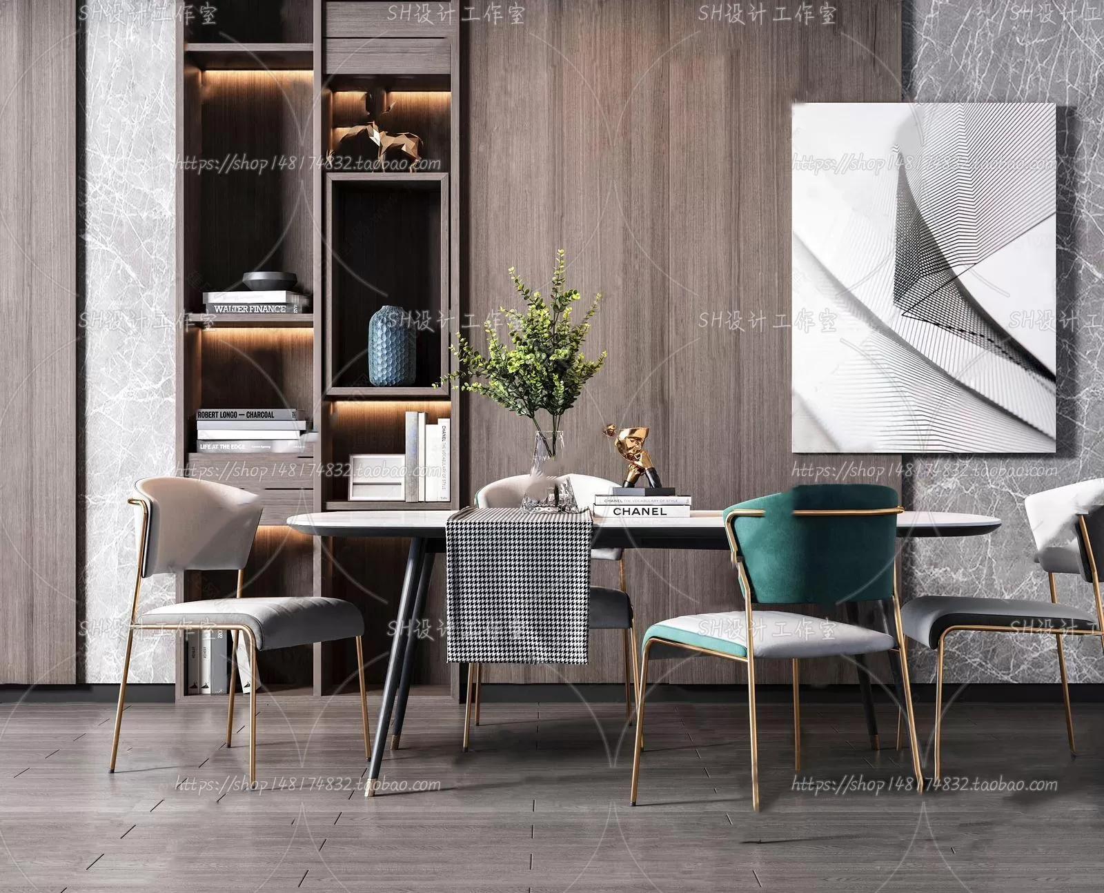 Table And Chairs – 3D Models – 0726