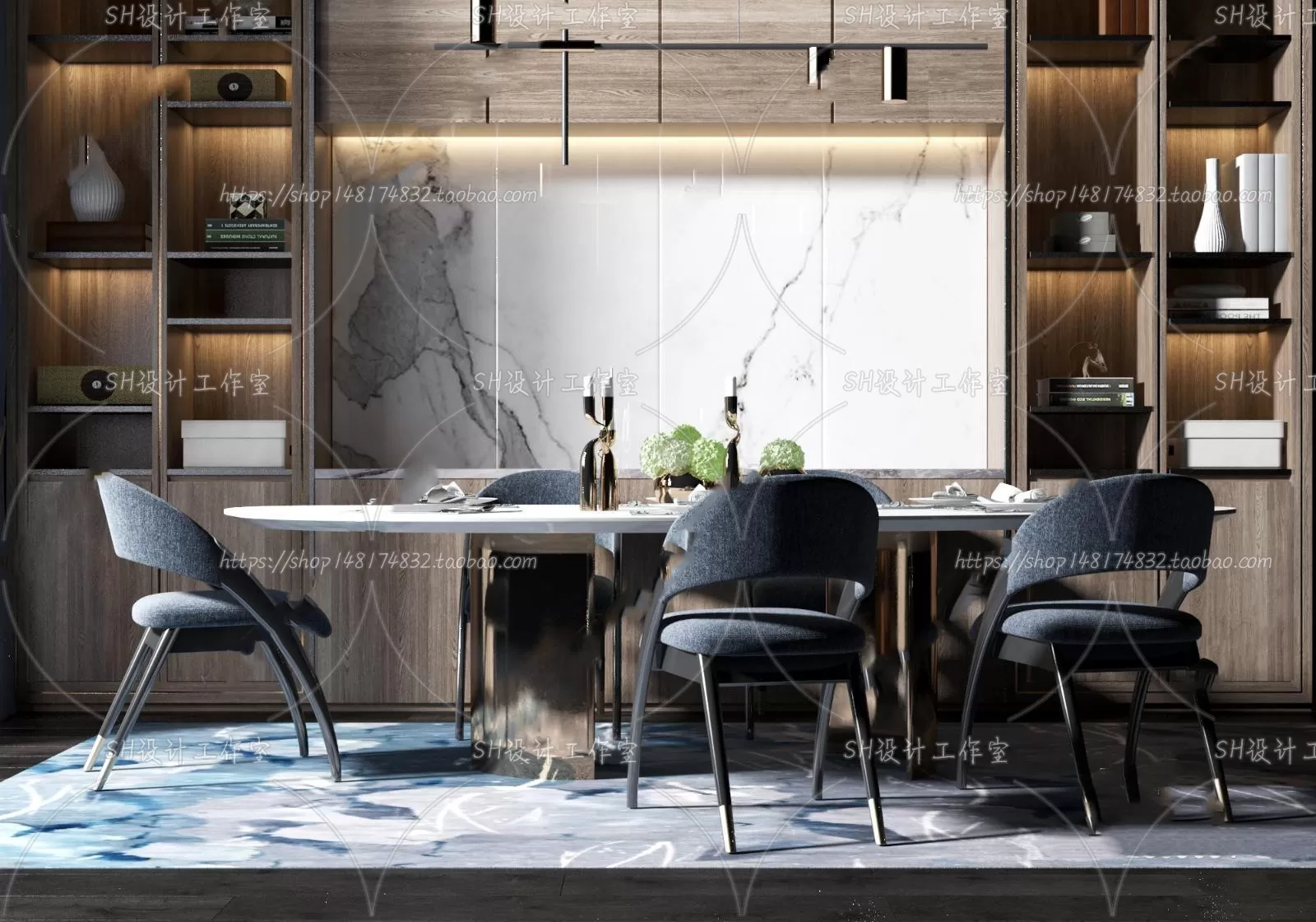 Table And Chairs – 3D Models – 0728