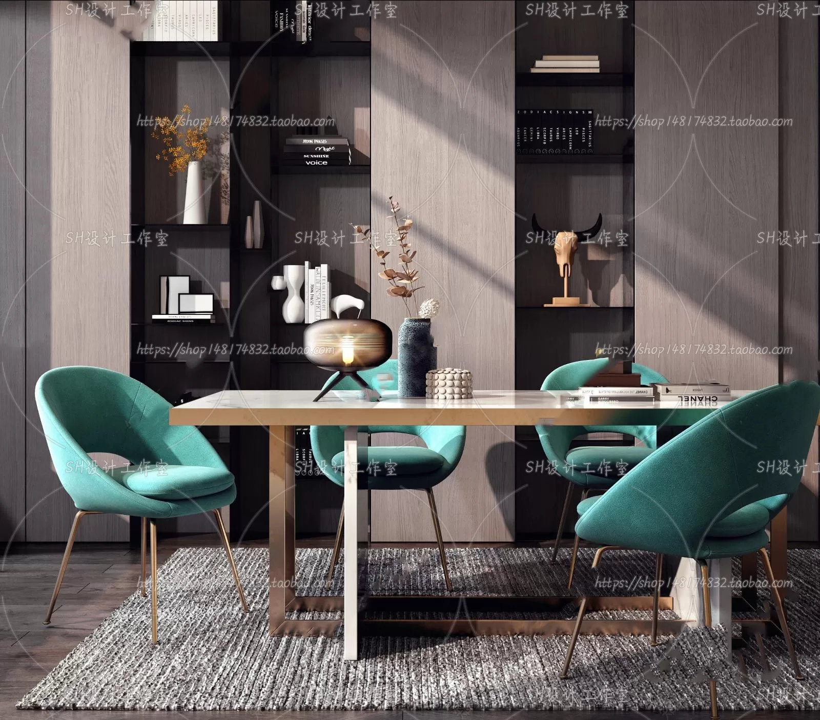 Table And Chairs – 3D Models – 0731