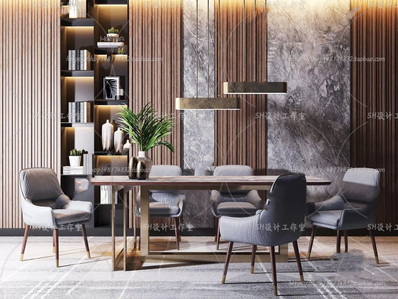 Table And Chairs – 3D Models – 0732