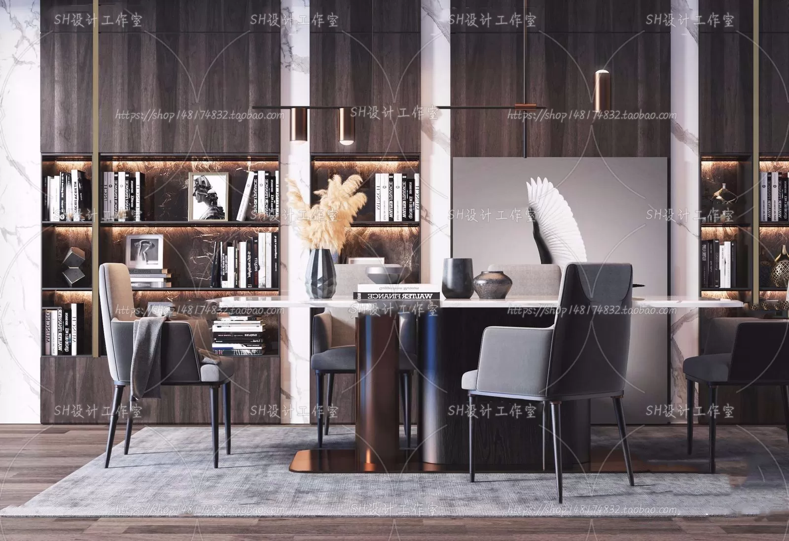 Table And Chairs – 3D Models – 0733