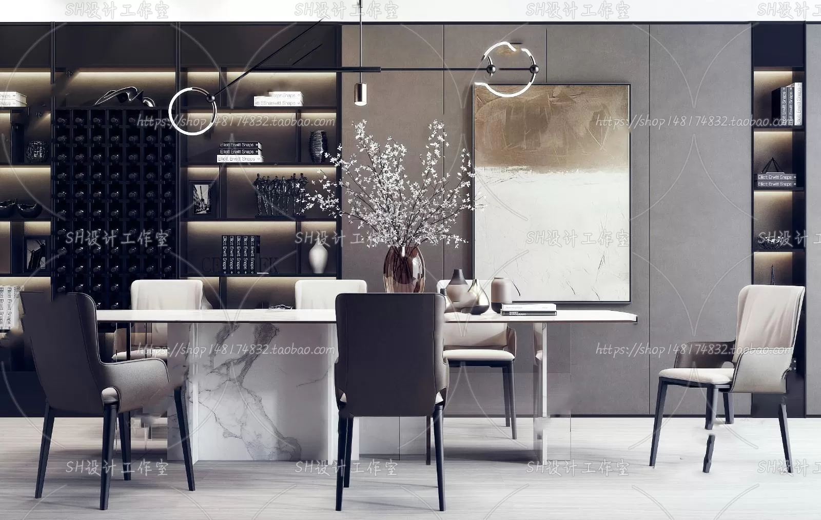 Table And Chairs – 3D Models – 0734