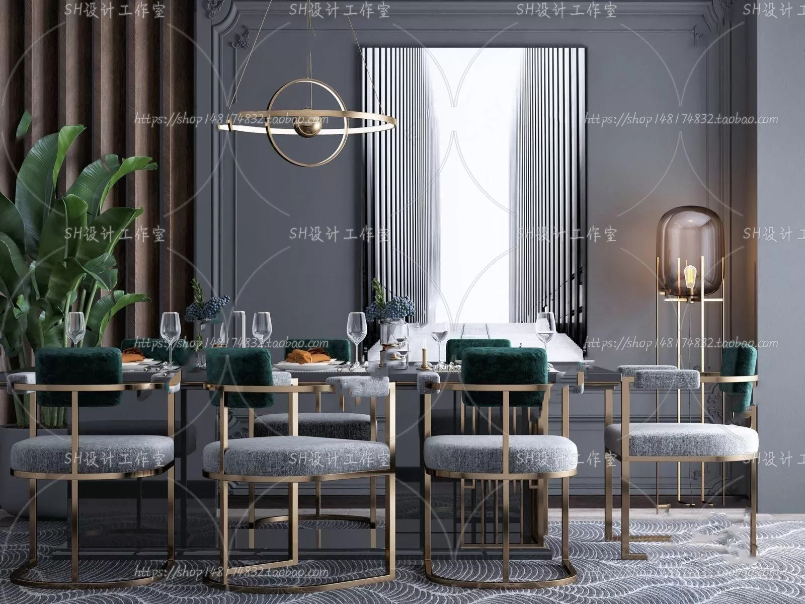 Table And Chairs – 3D Models – 0748