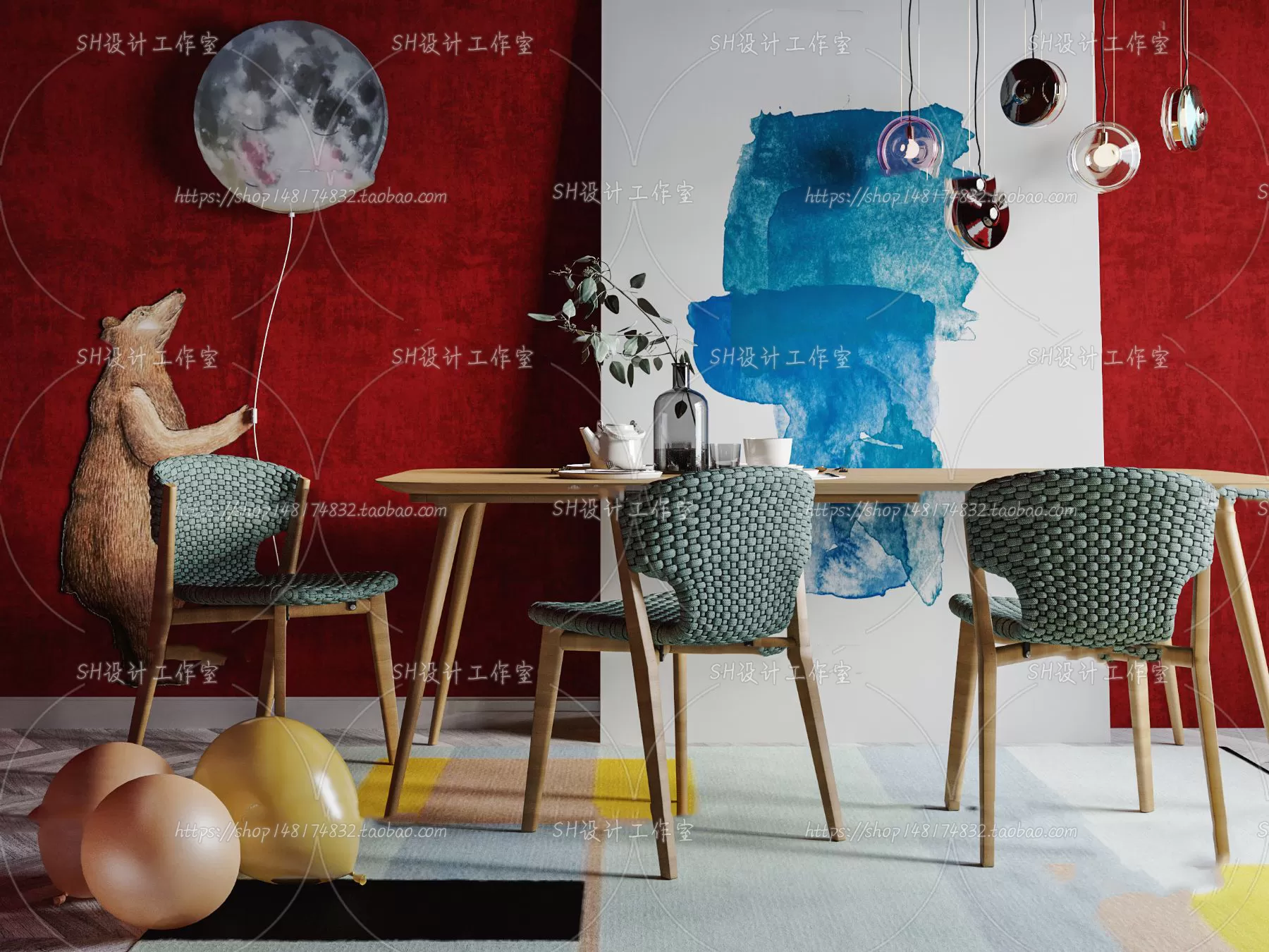 Table And Chairs – 3D Models – 0757