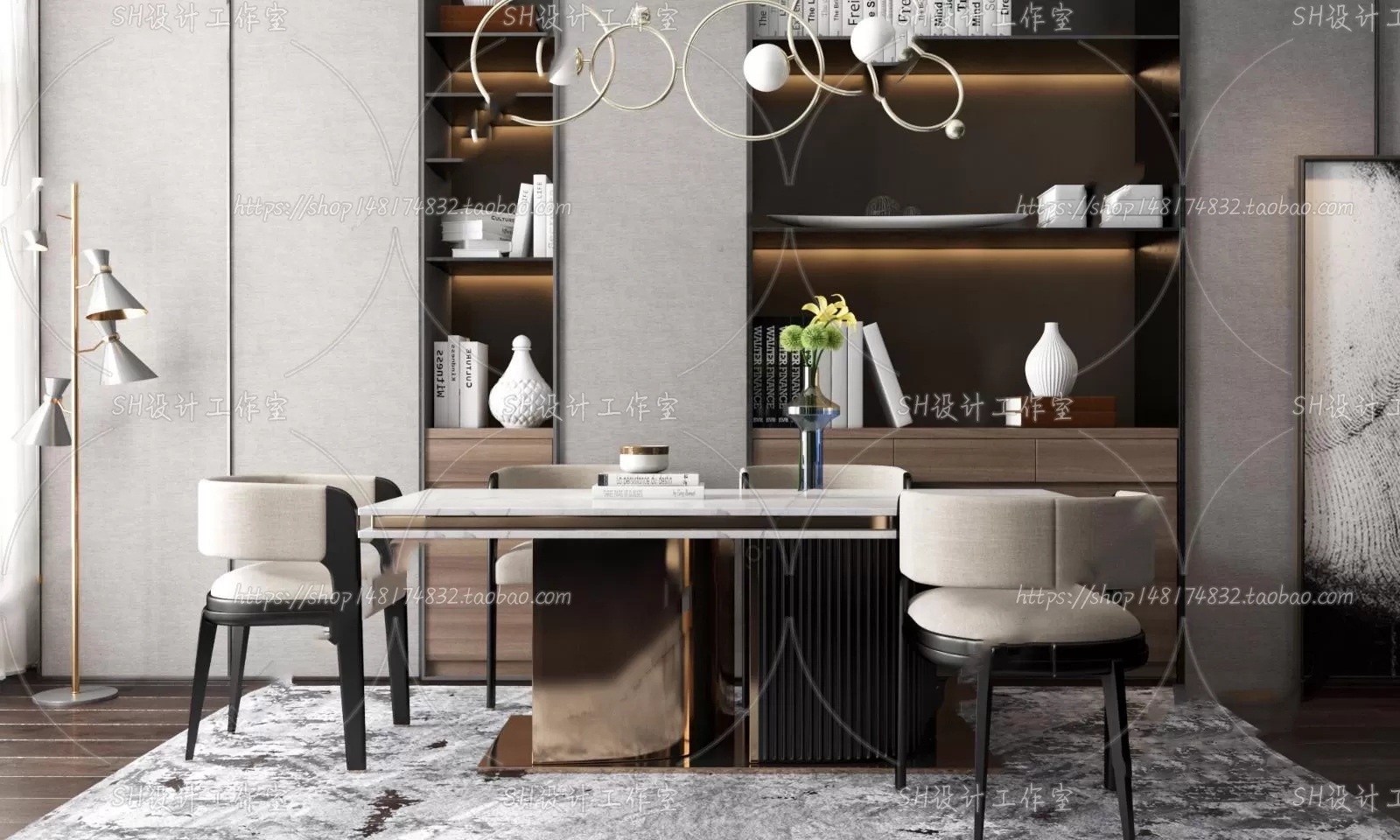 Table And Chairs – 3D Models – 0761