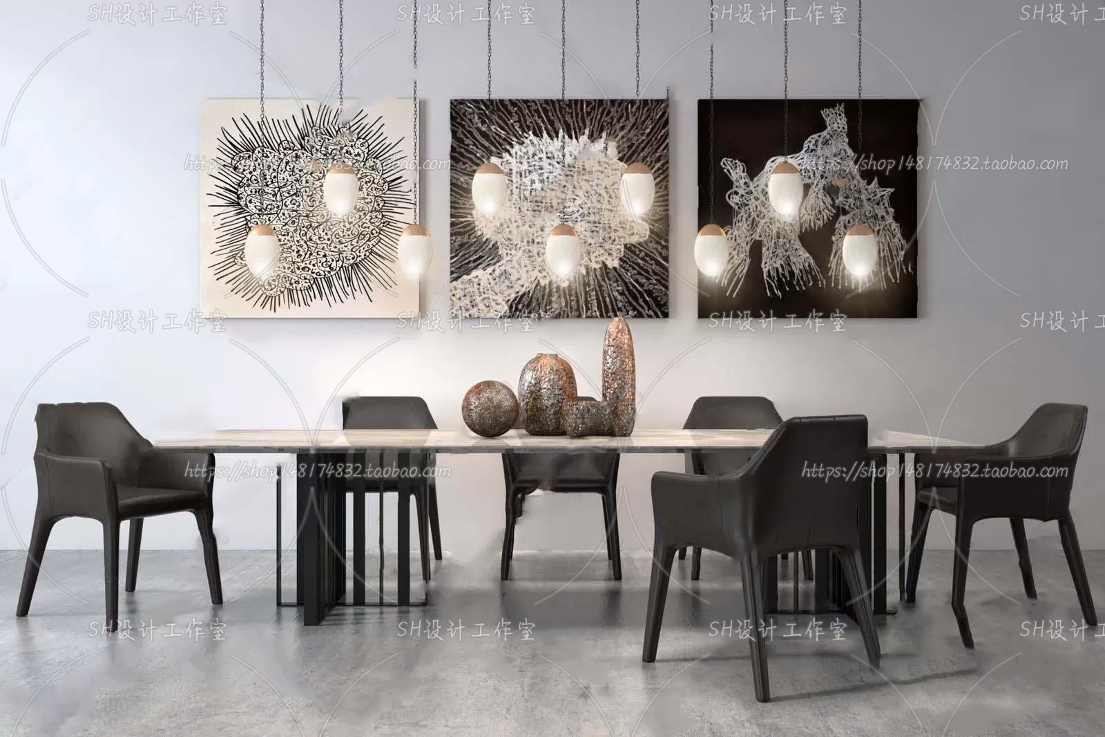 Table And Chairs – 3D Models – 0769