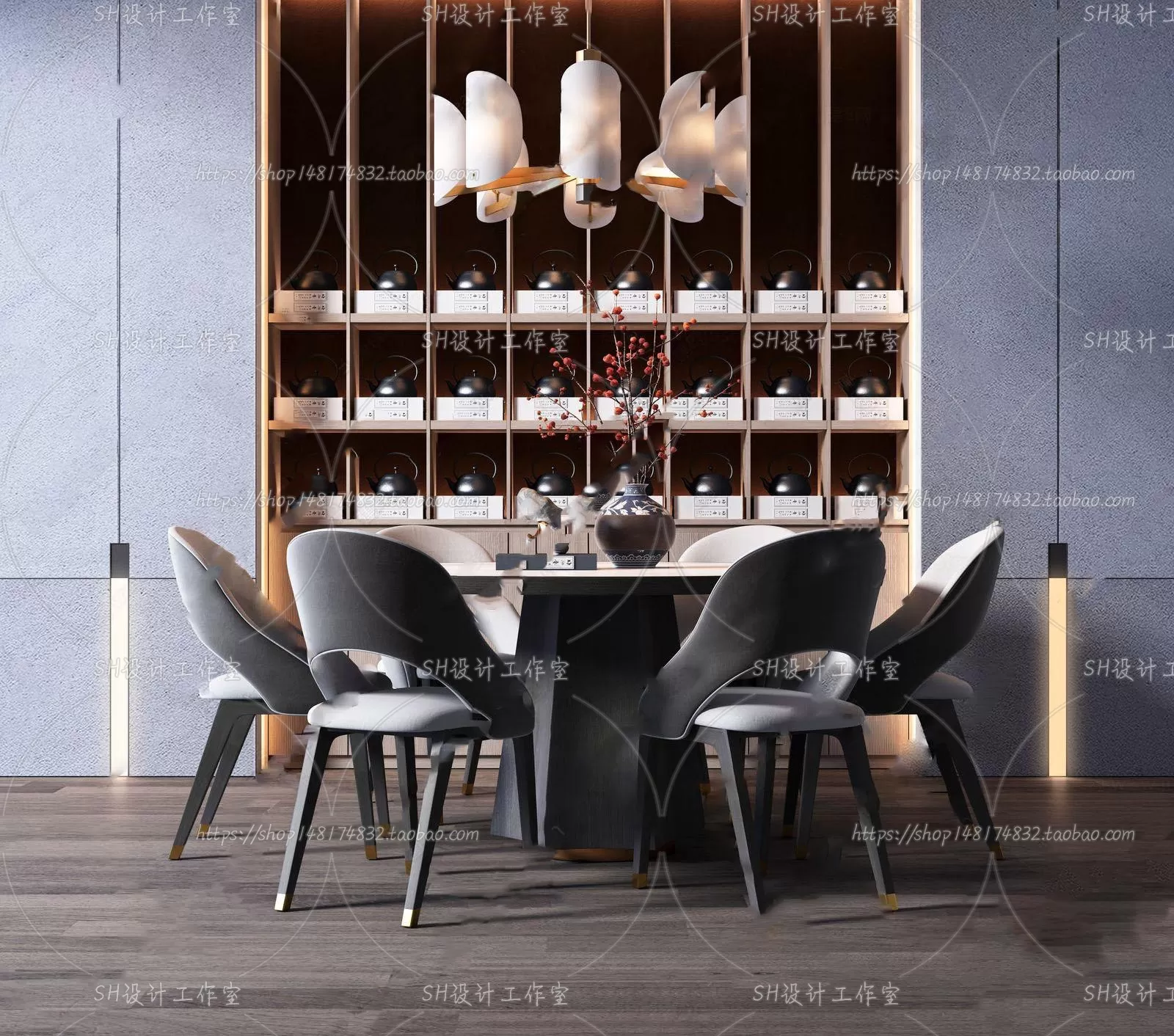 Table And Chairs – 3D Models – 0783