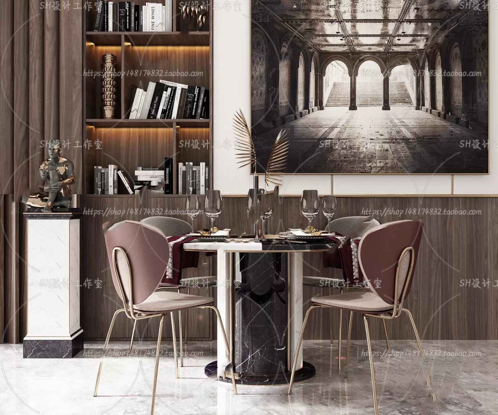 Table And Chairs – 3D Models – 0788