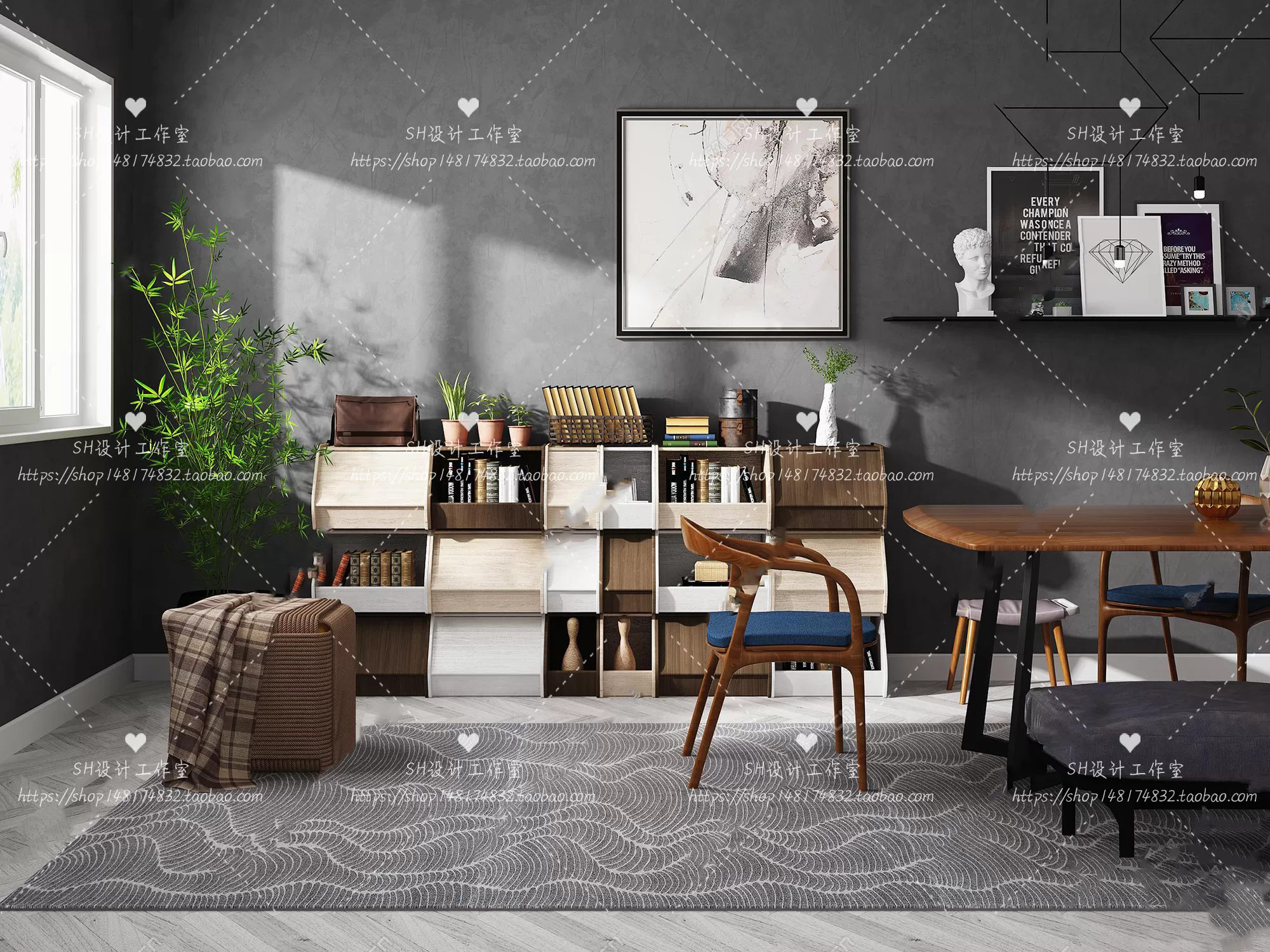 Table And Chairs – 3D Models – 0830