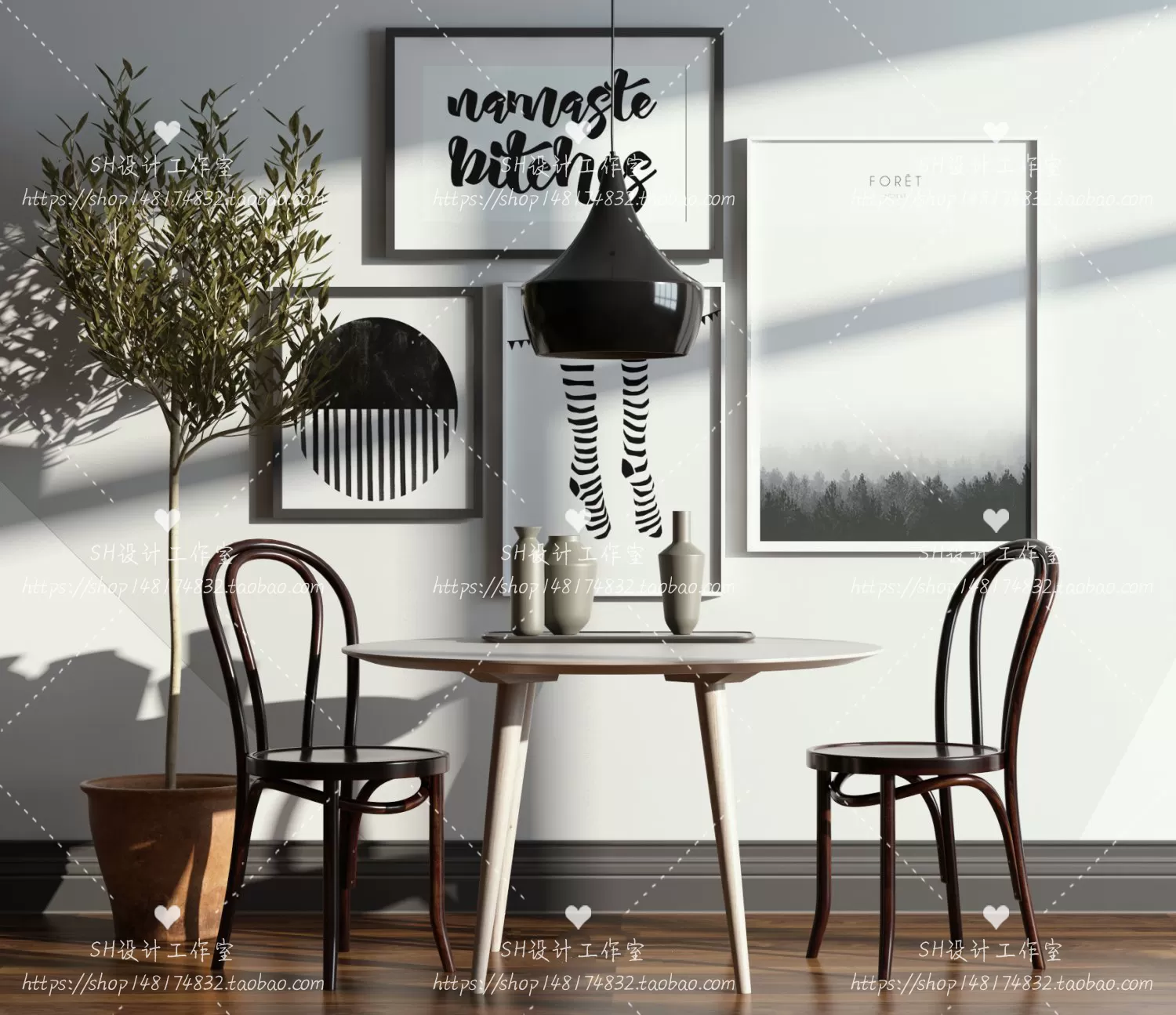 Table And Chairs – 3D Models – 0837