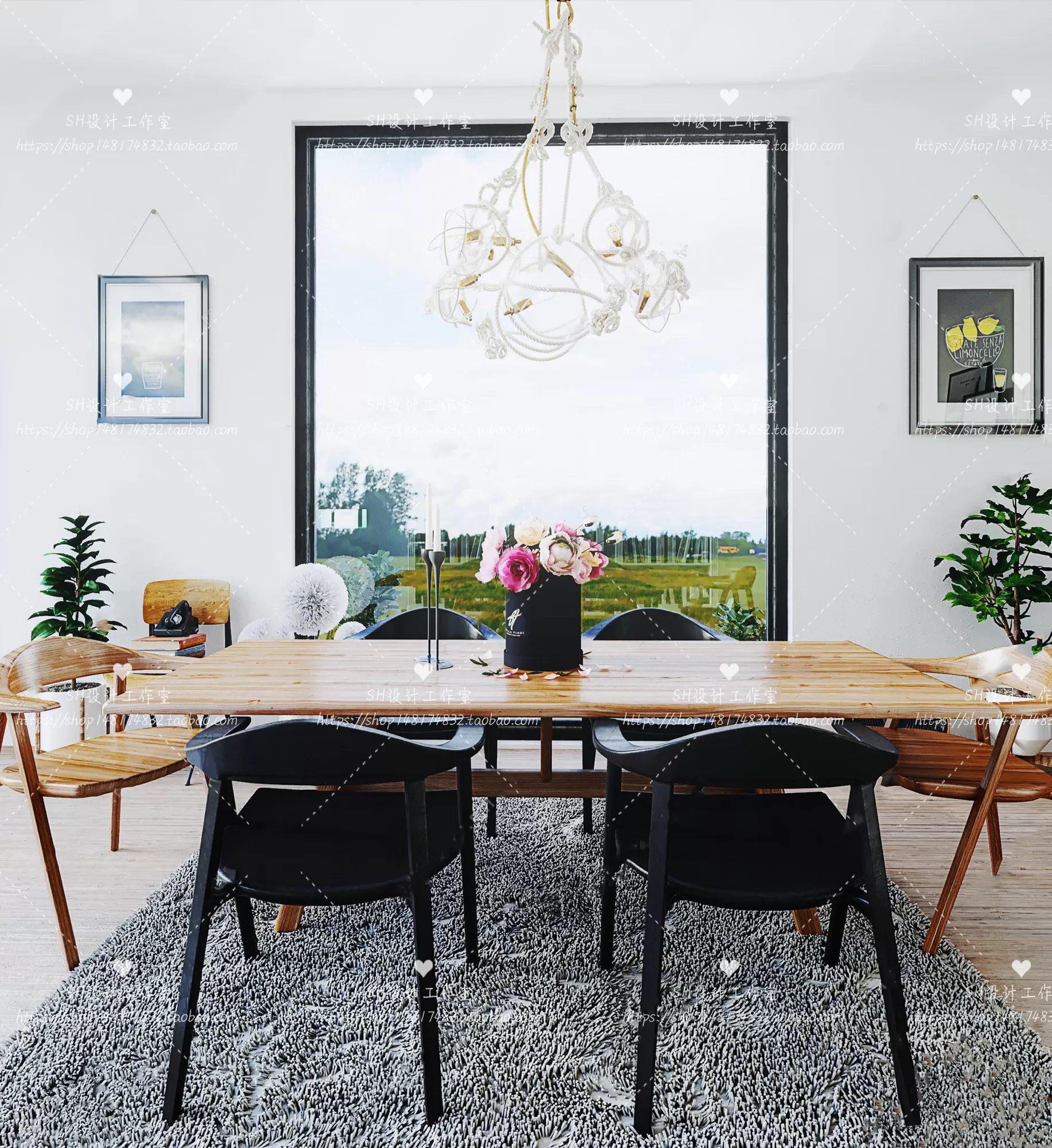 Table And Chairs – 3D Models – 0840