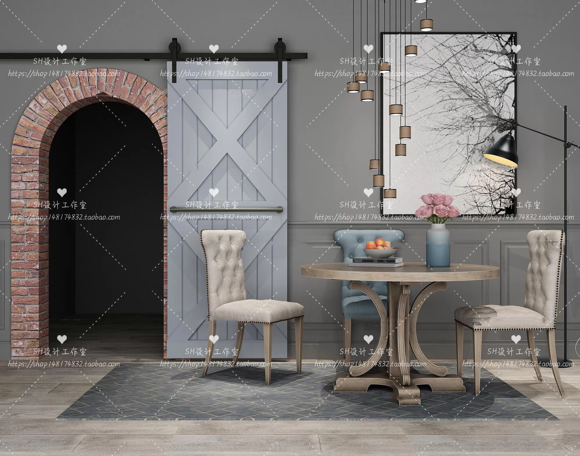 Table And Chairs – 3D Models – 0864