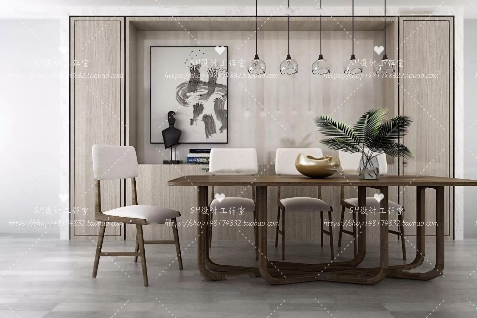 Table And Chairs – 3D Models – 0865