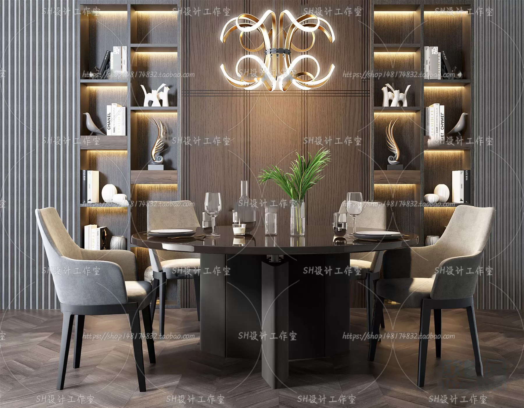 Table And Chairs – 3D Models – 0871