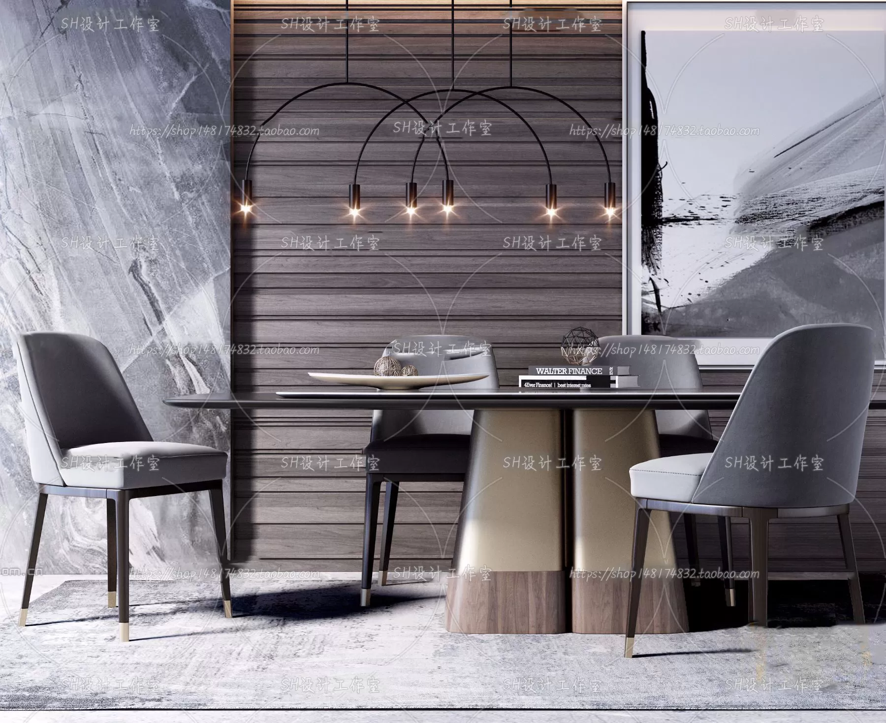 Table And Chairs – 3D Models – 0879