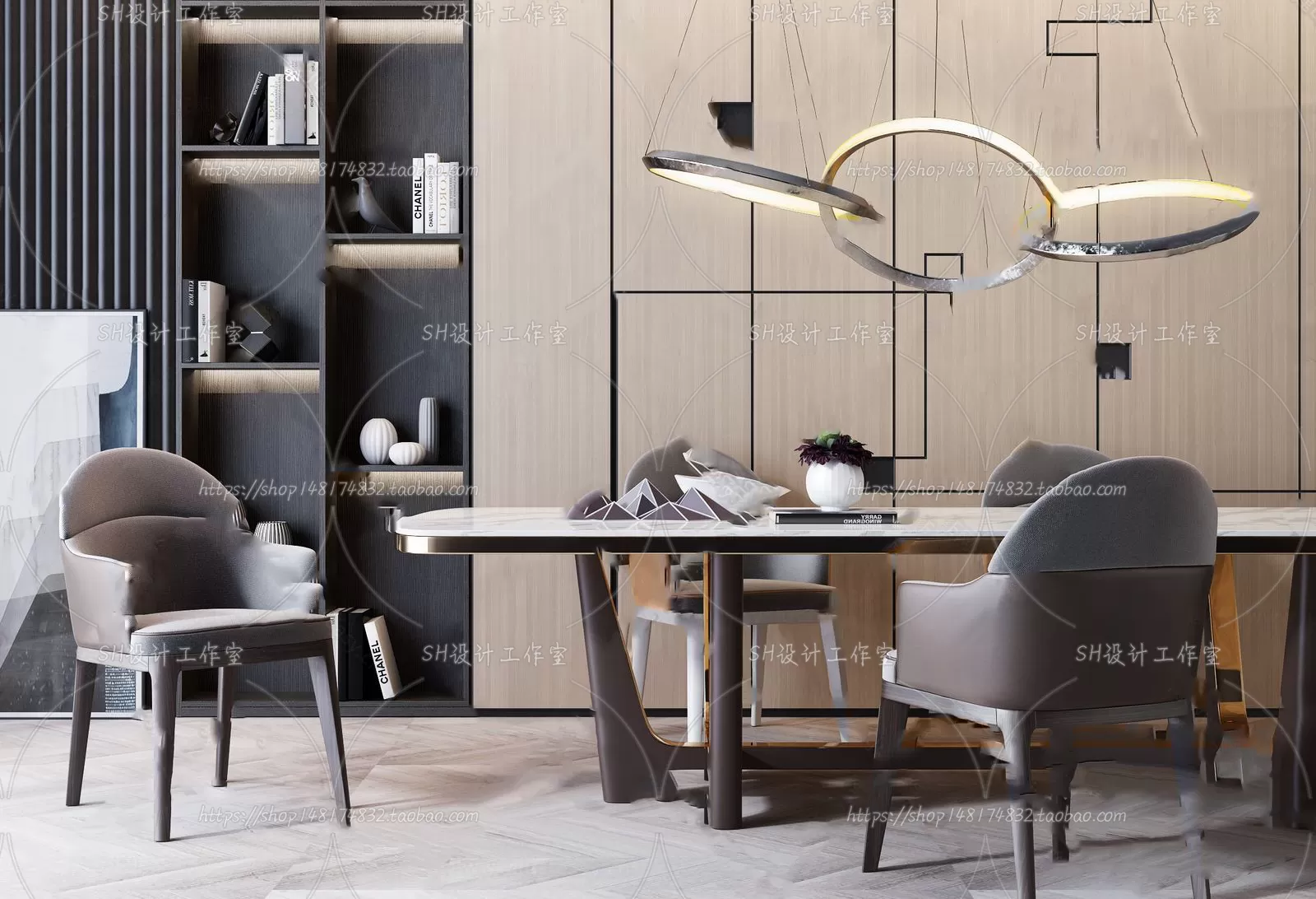 Table And Chairs – 3D Models – 0881