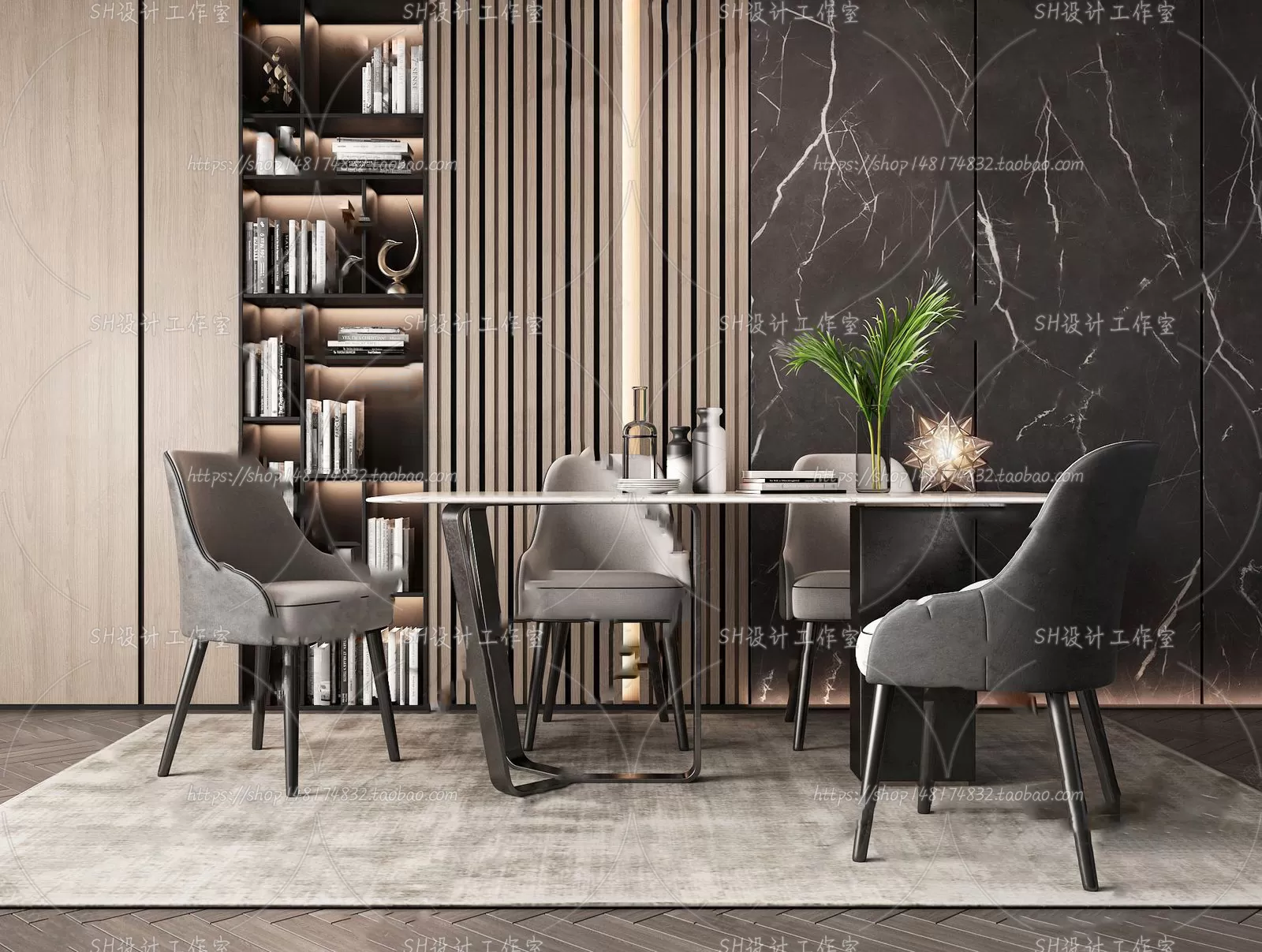 Table And Chairs – 3D Models – 0882