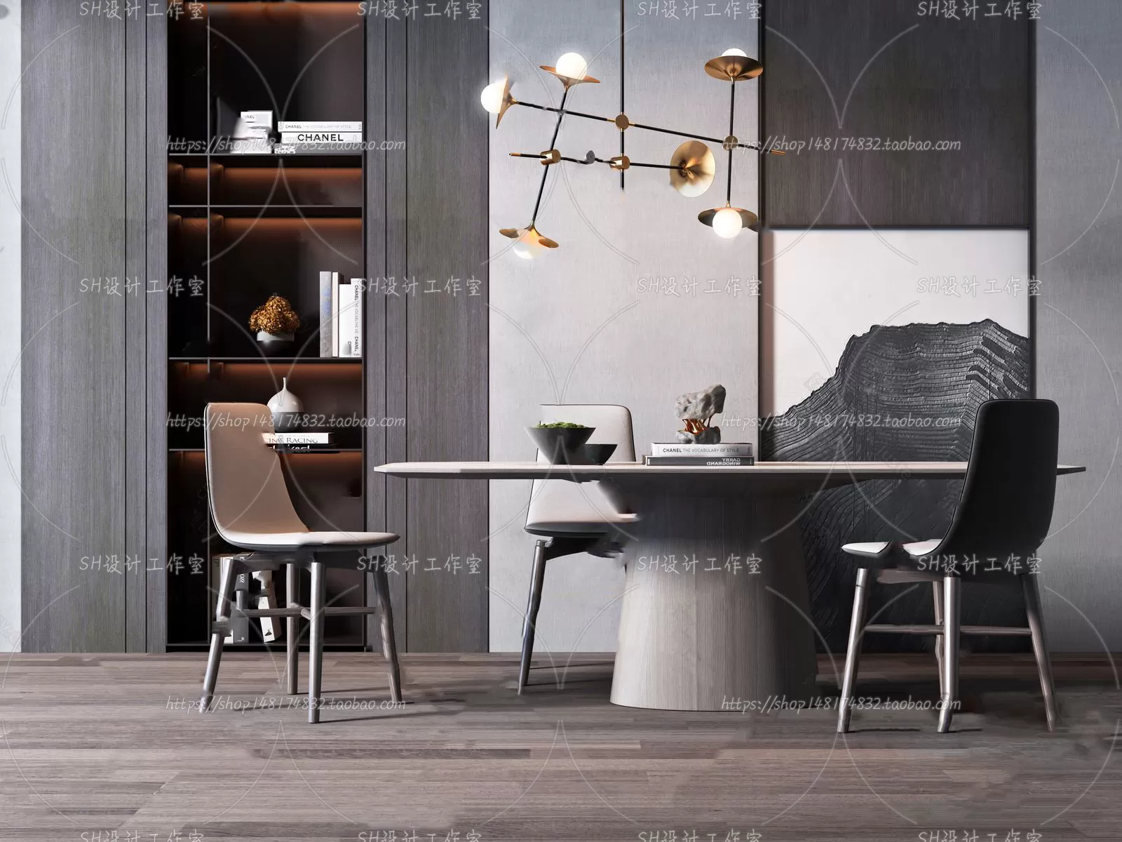 Table And Chairs – 3D Models – 0887