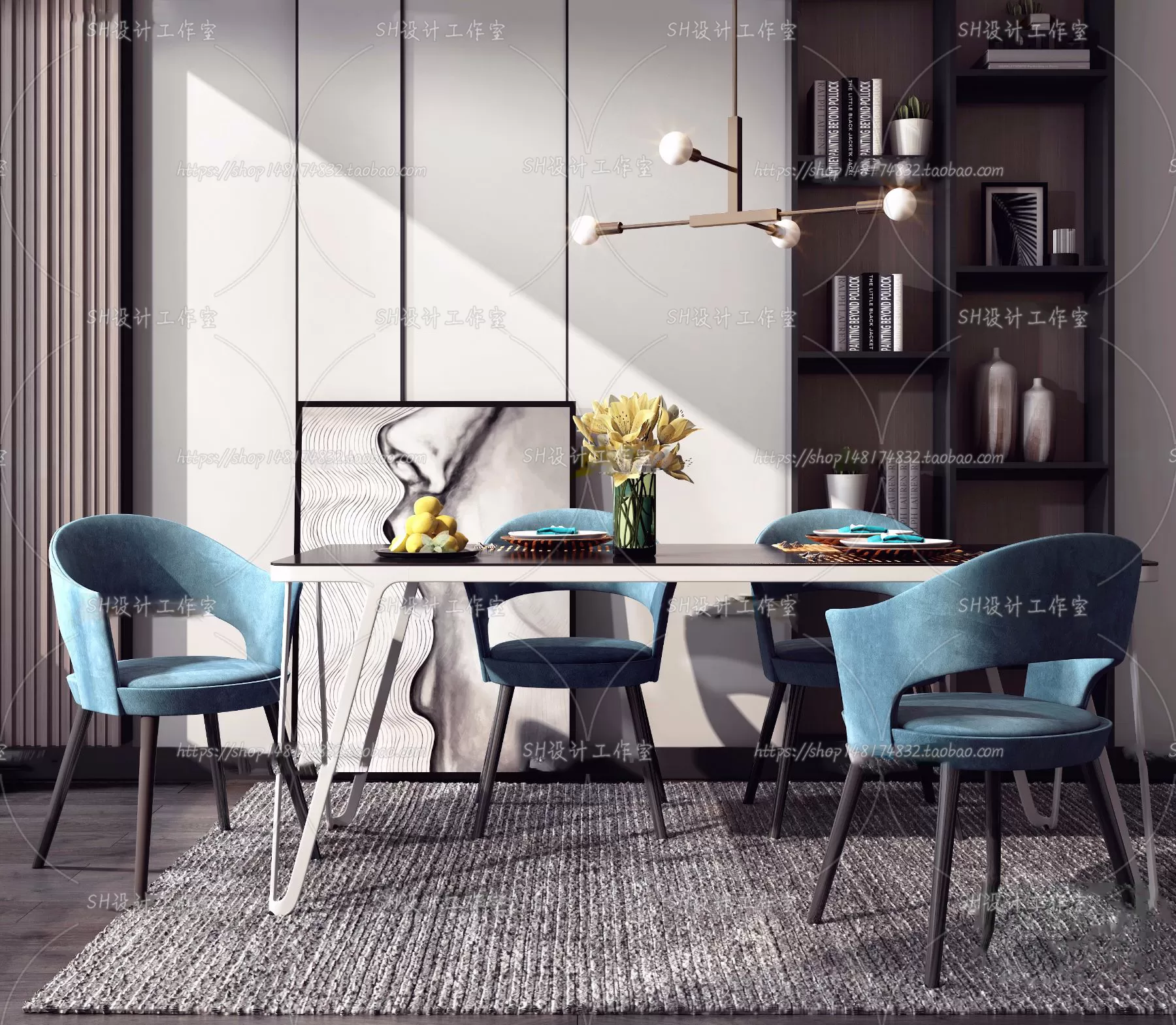 Table And Chairs – 3D Models – 0894