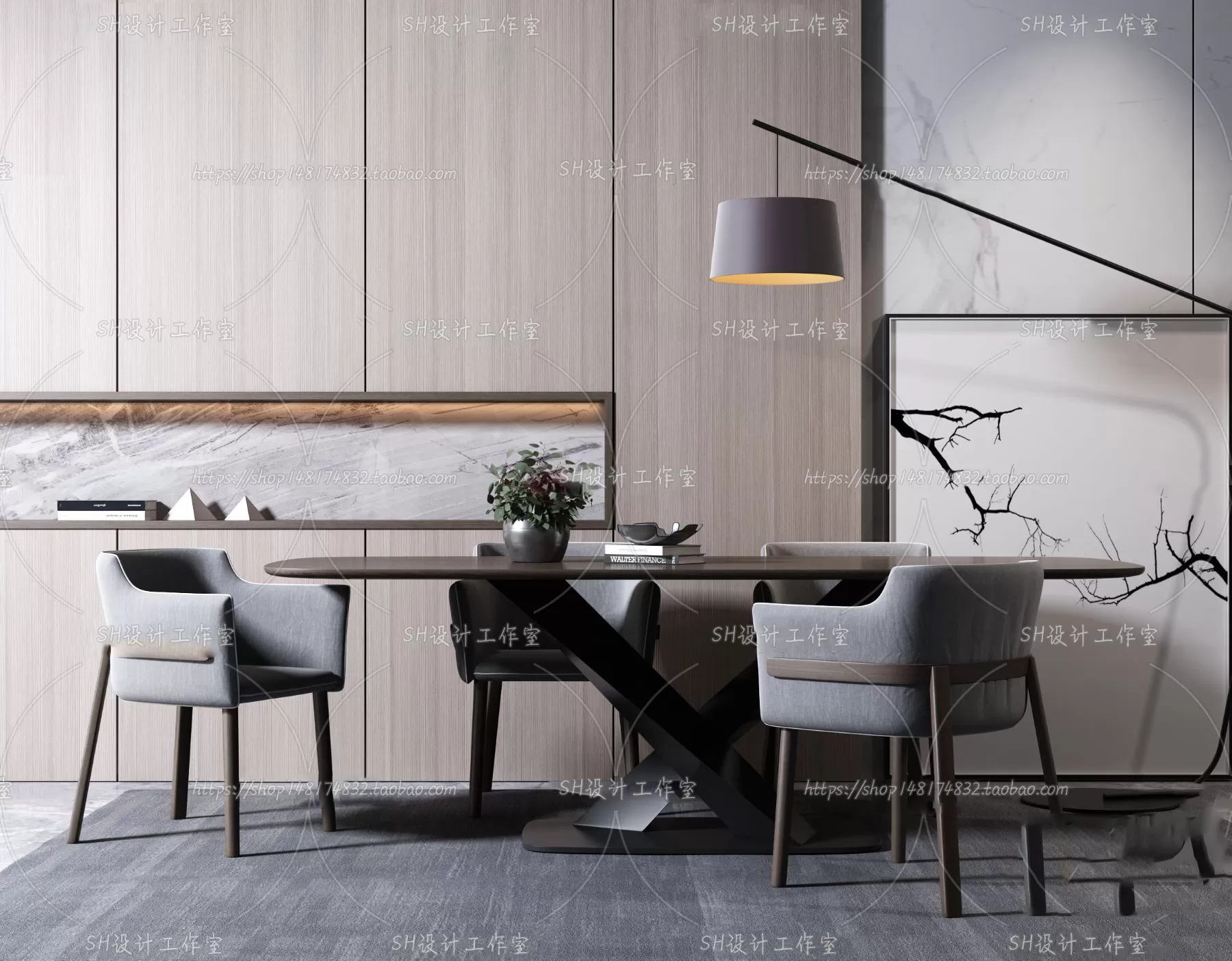 Table And Chairs – 3D Models – 0896