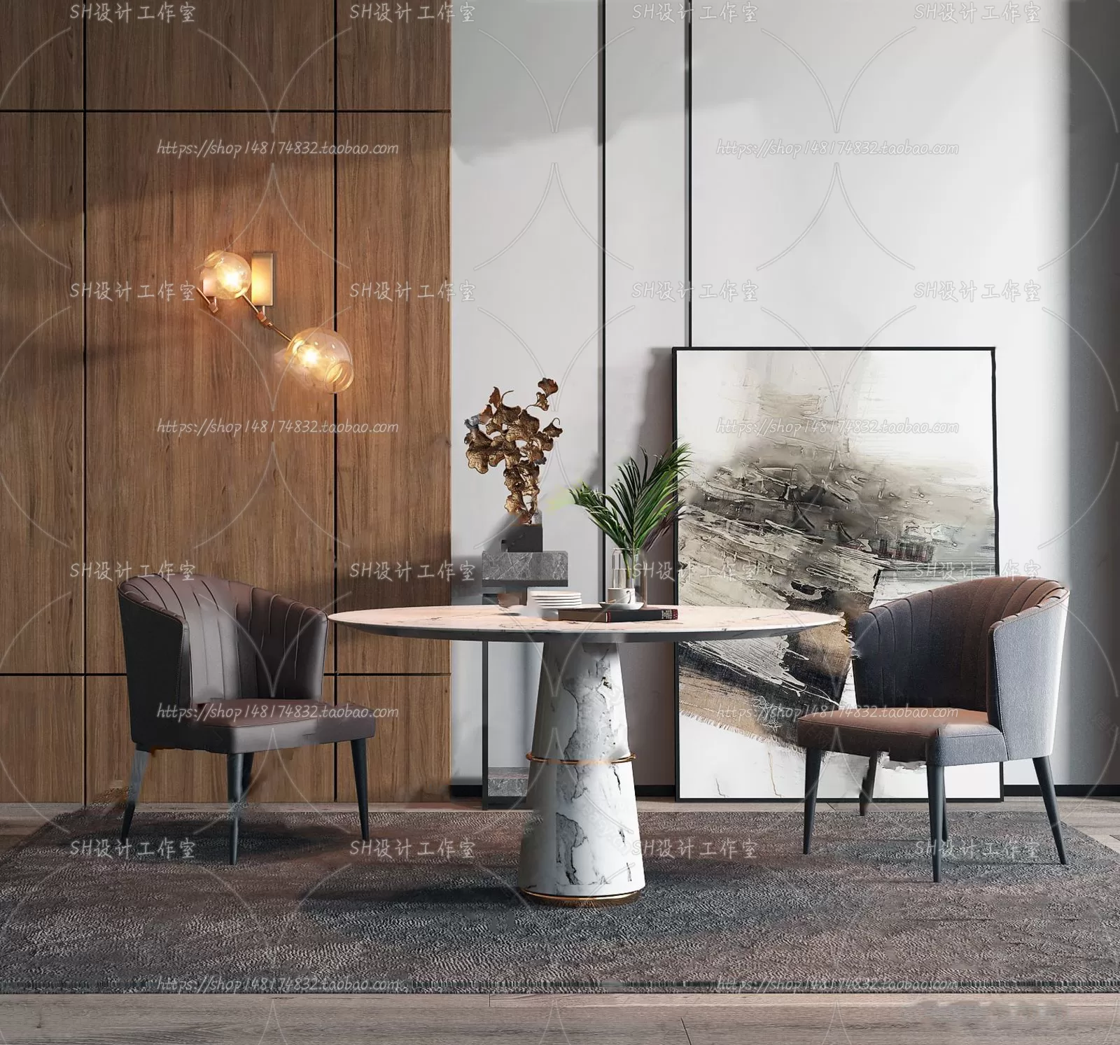 Table And Chairs – 3D Models – 0897