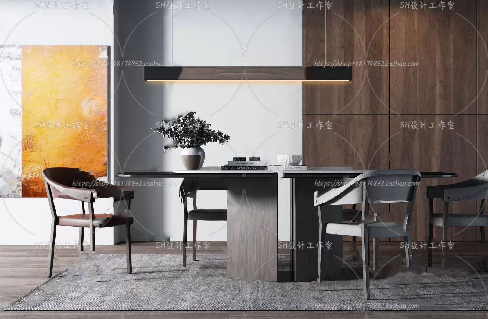 Table And Chairs – 3D Models – 0907