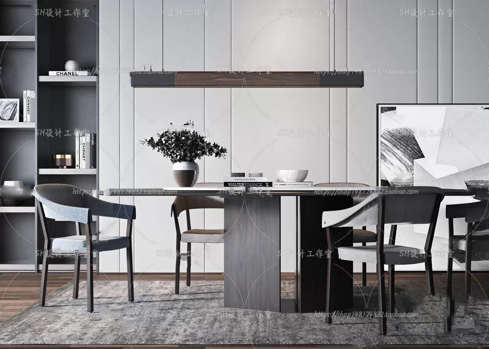 Table And Chairs – 3D Models – 0911