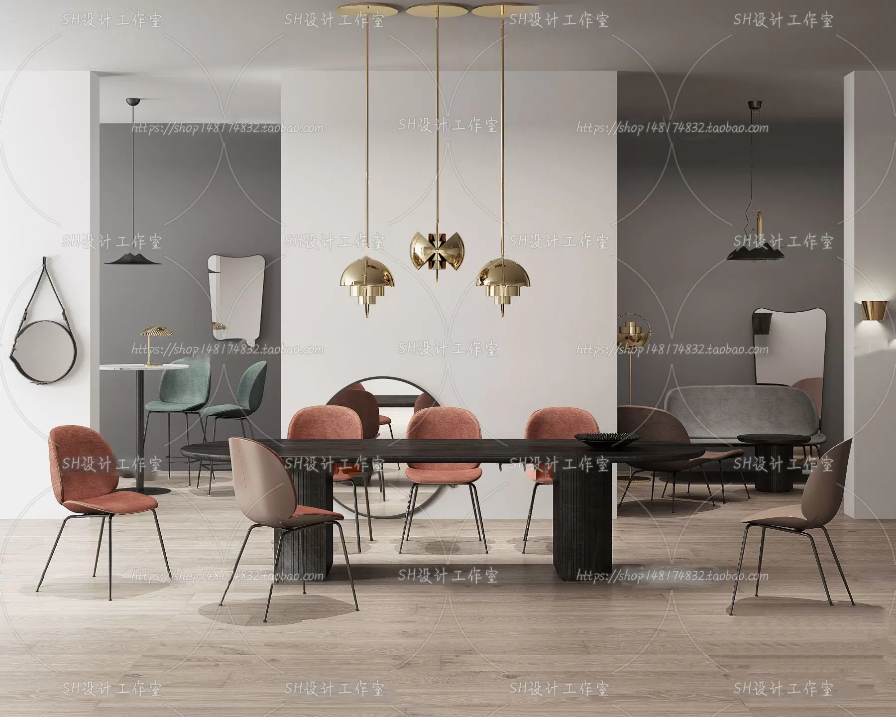 Table And Chairs – 3D Models – 0917