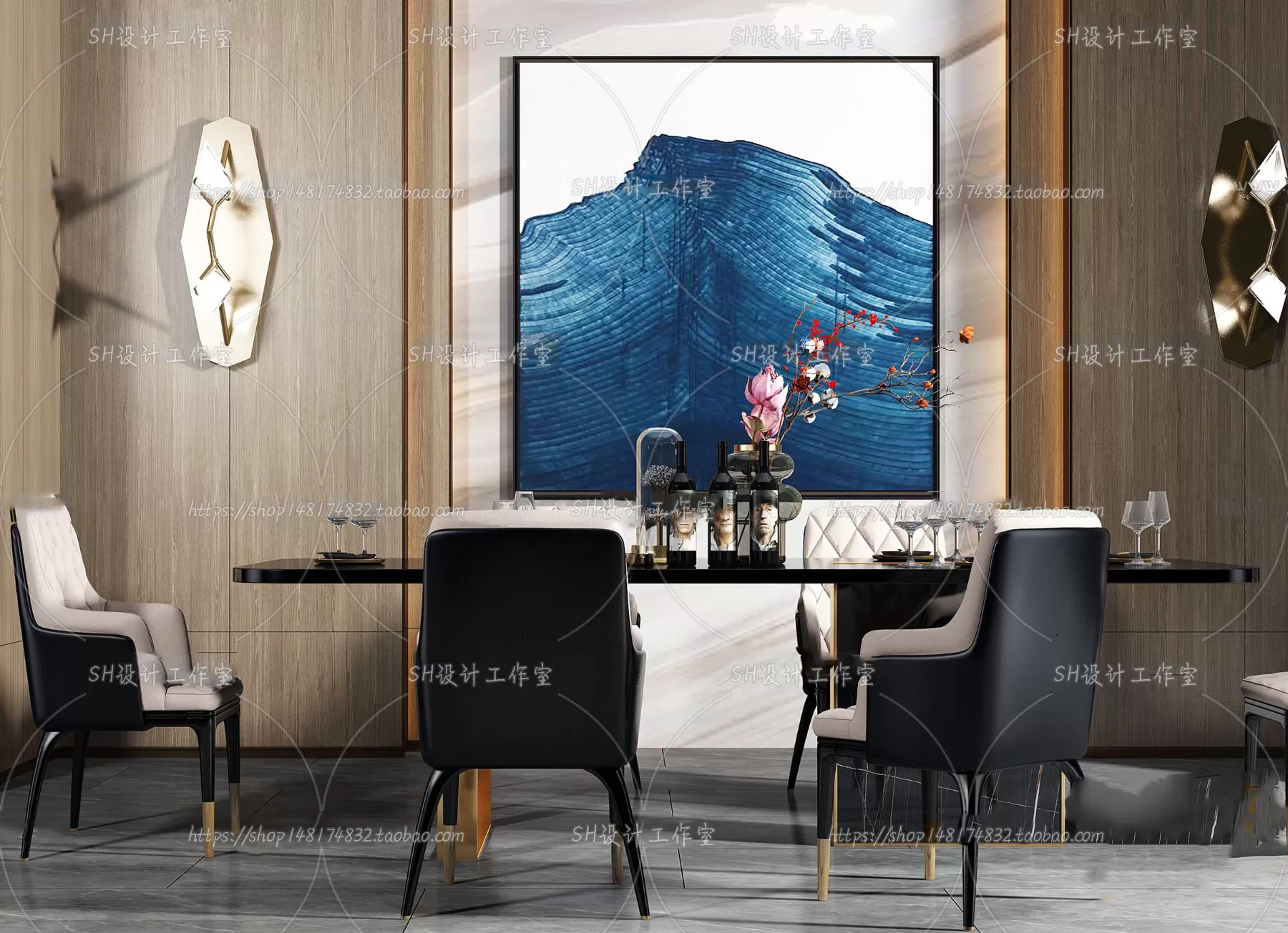 Table And Chairs – 3D Models – 0921