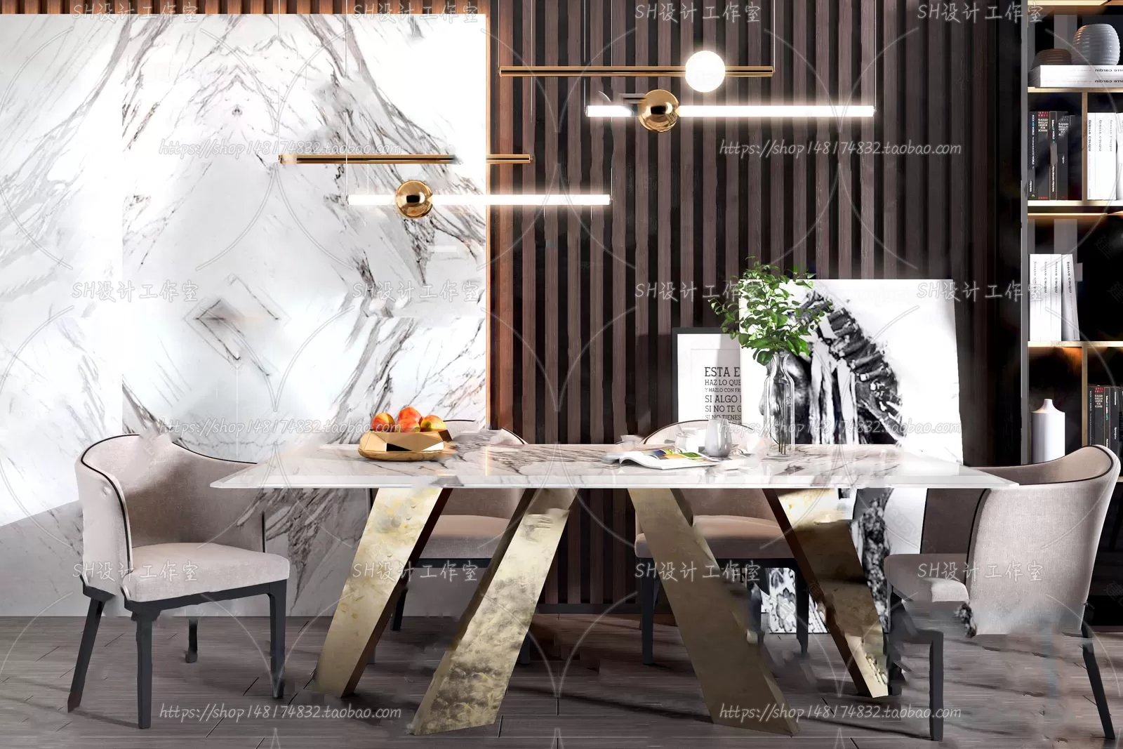 Table And Chairs – 3D Models – 0922