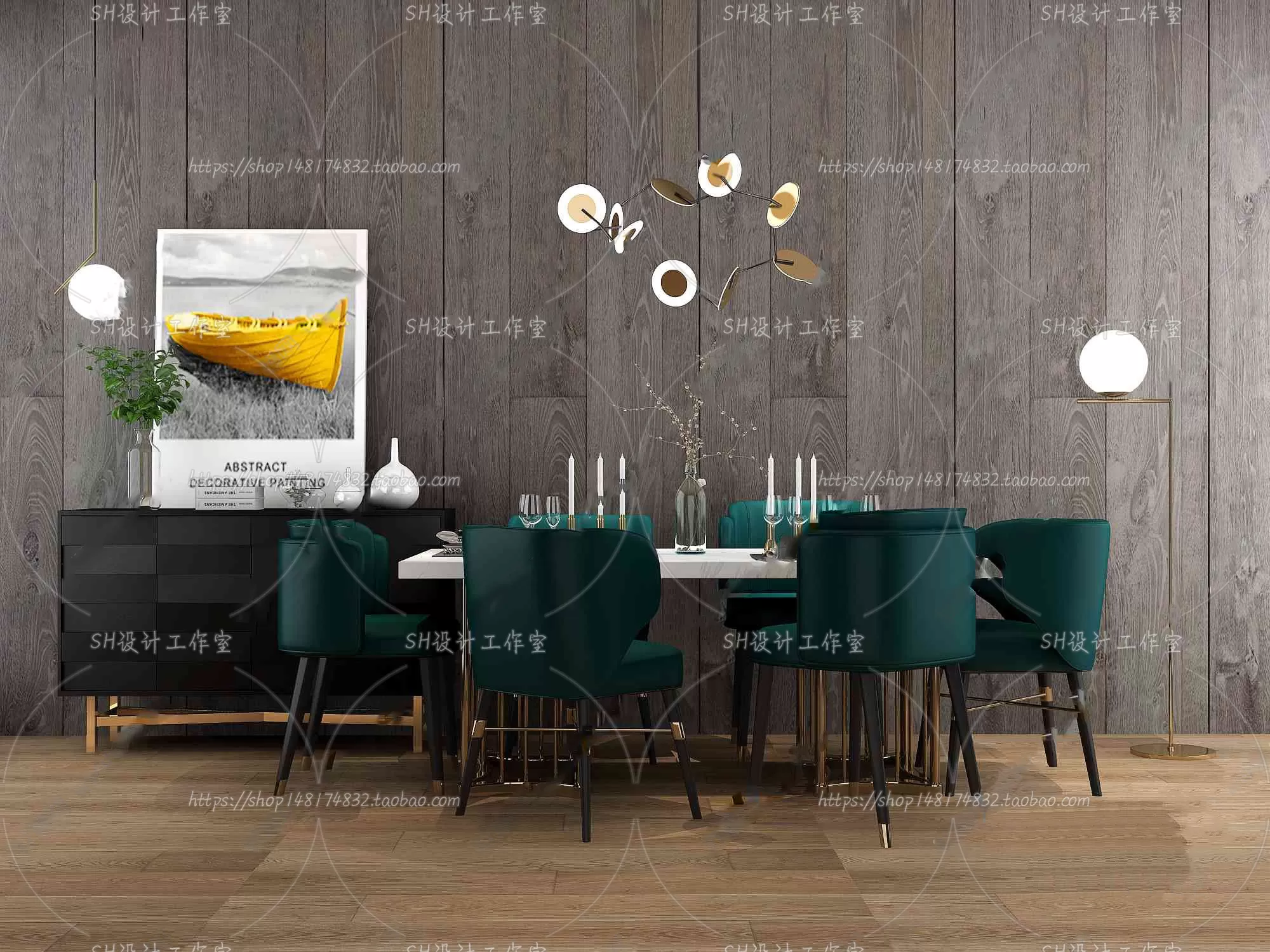 Table And Chairs – 3D Models – 0940