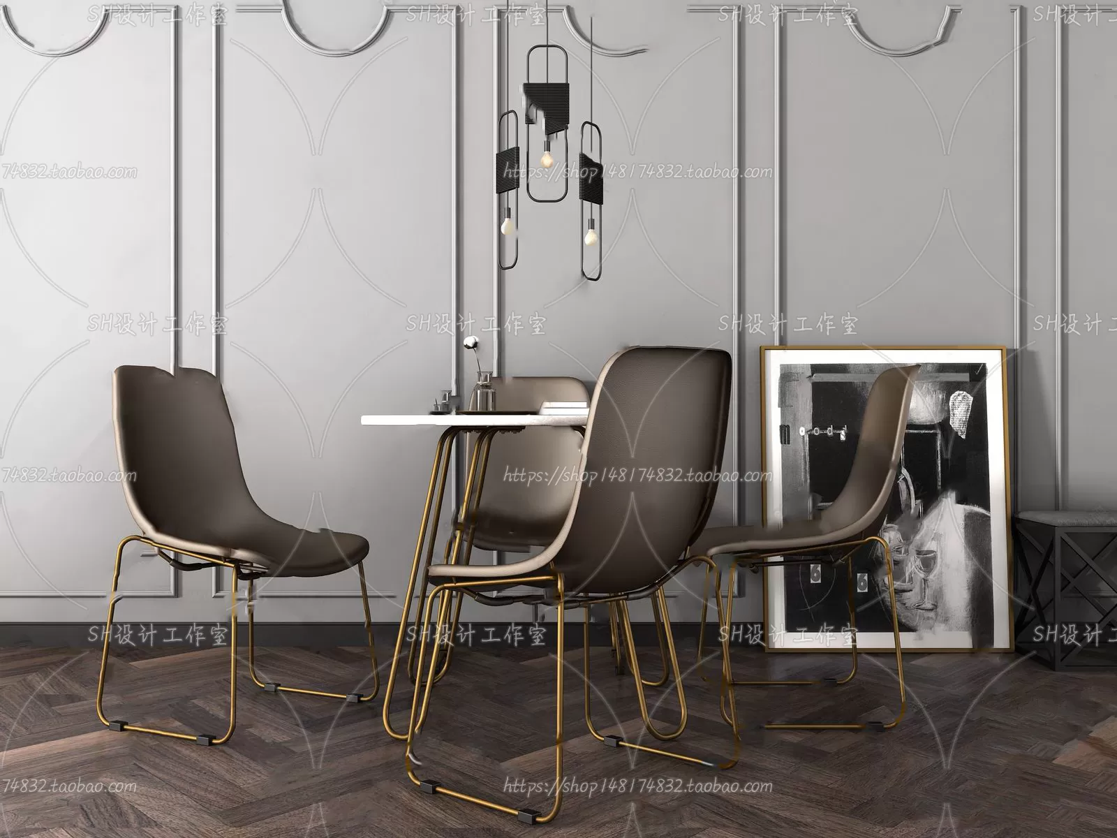 Table And Chairs – 3D Models – 0959