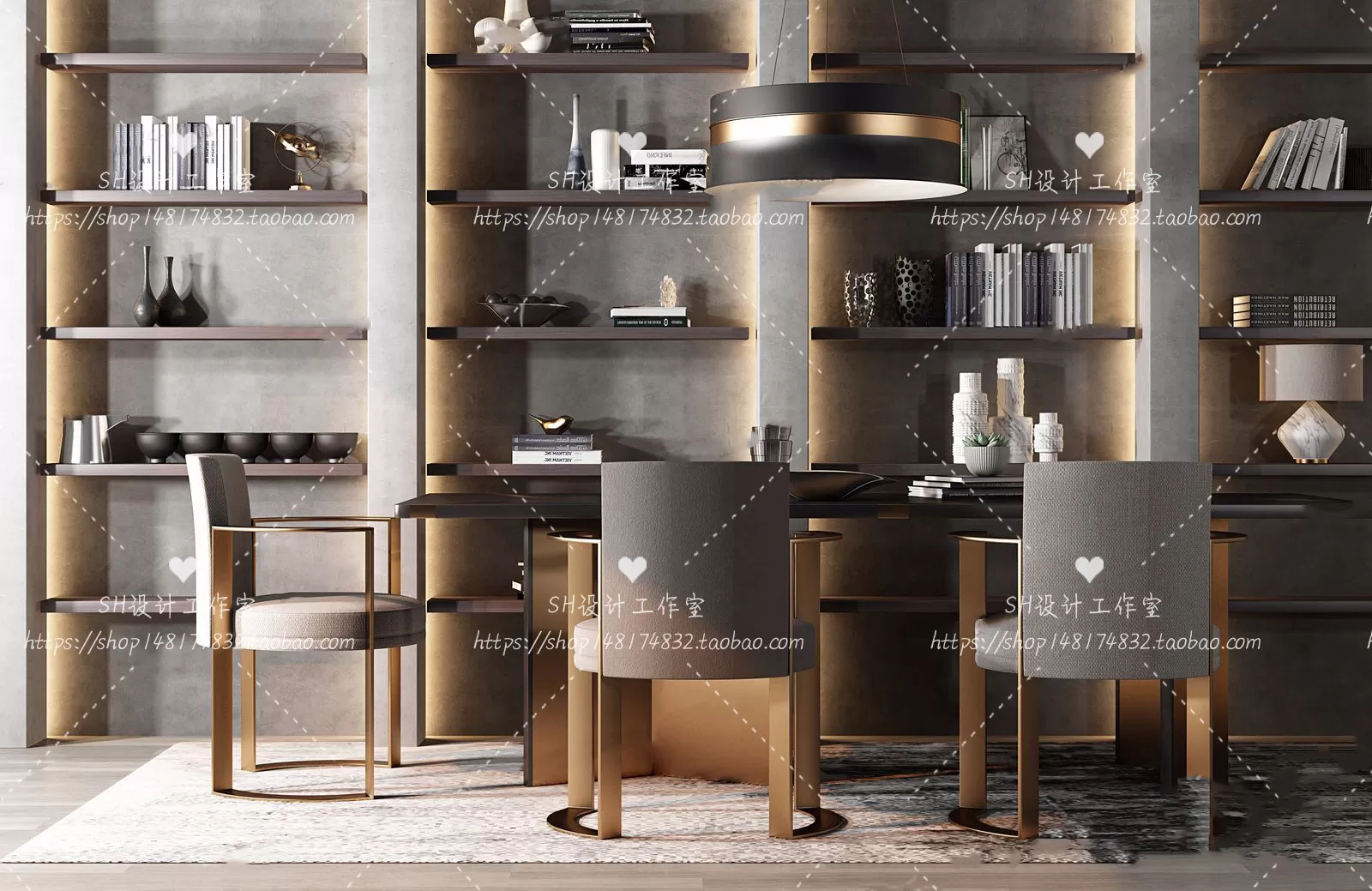 Table And Chairs – 3D Models – 0998