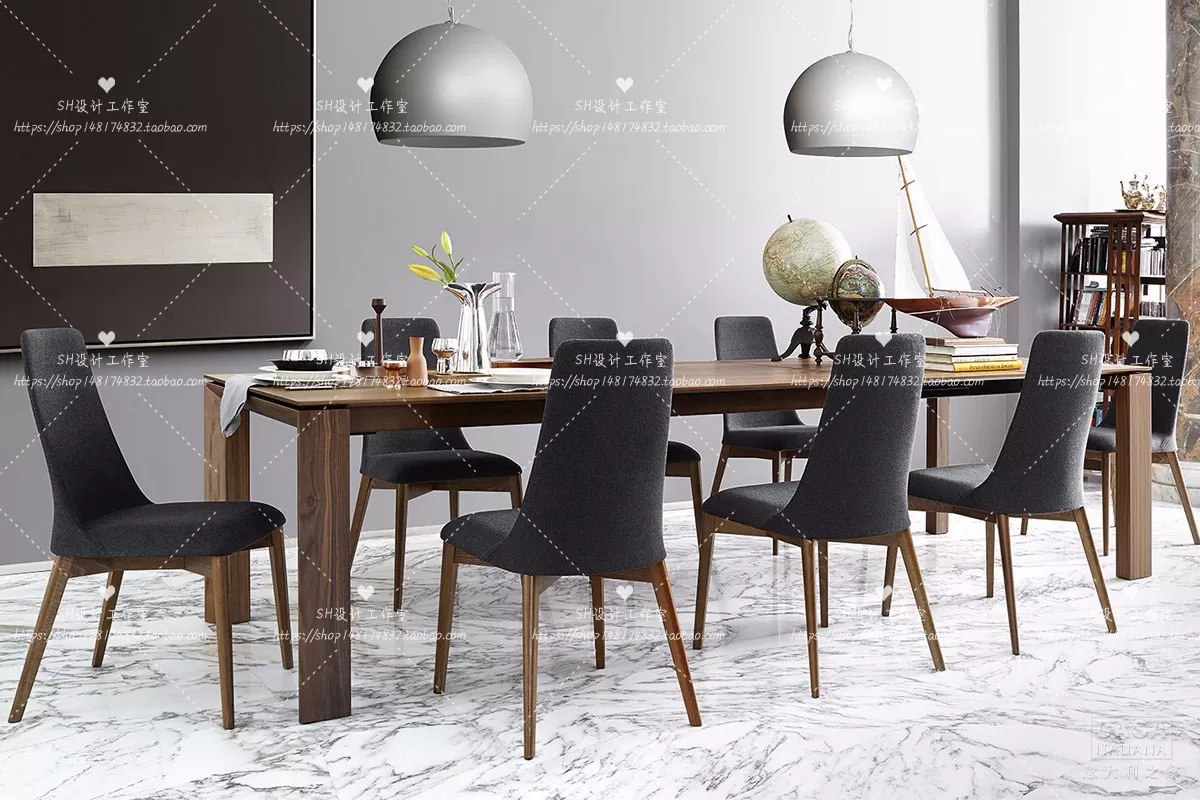 Table And Chairs – 3D Models – 1010