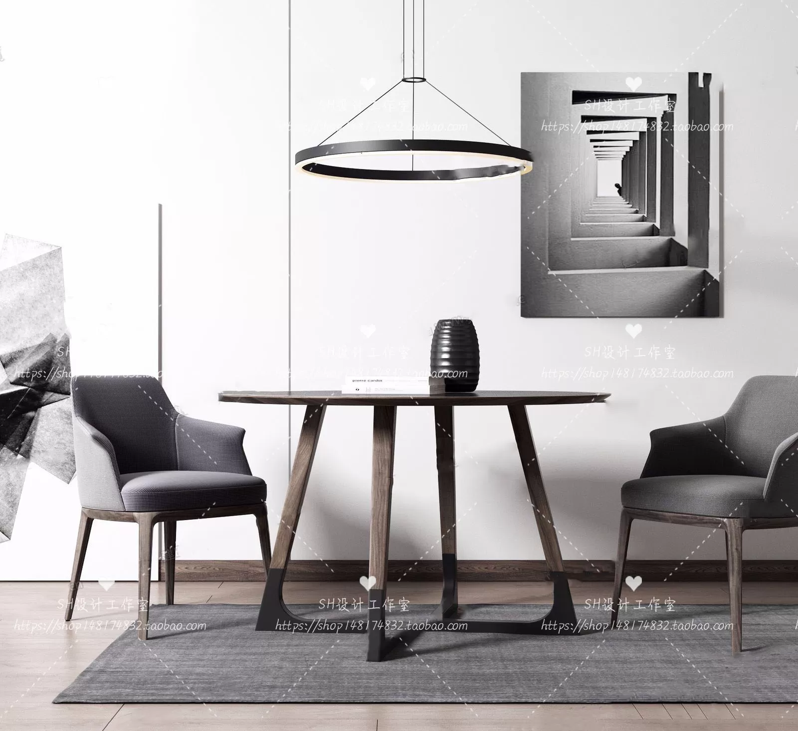 Table And Chairs – 3D Models – 1021