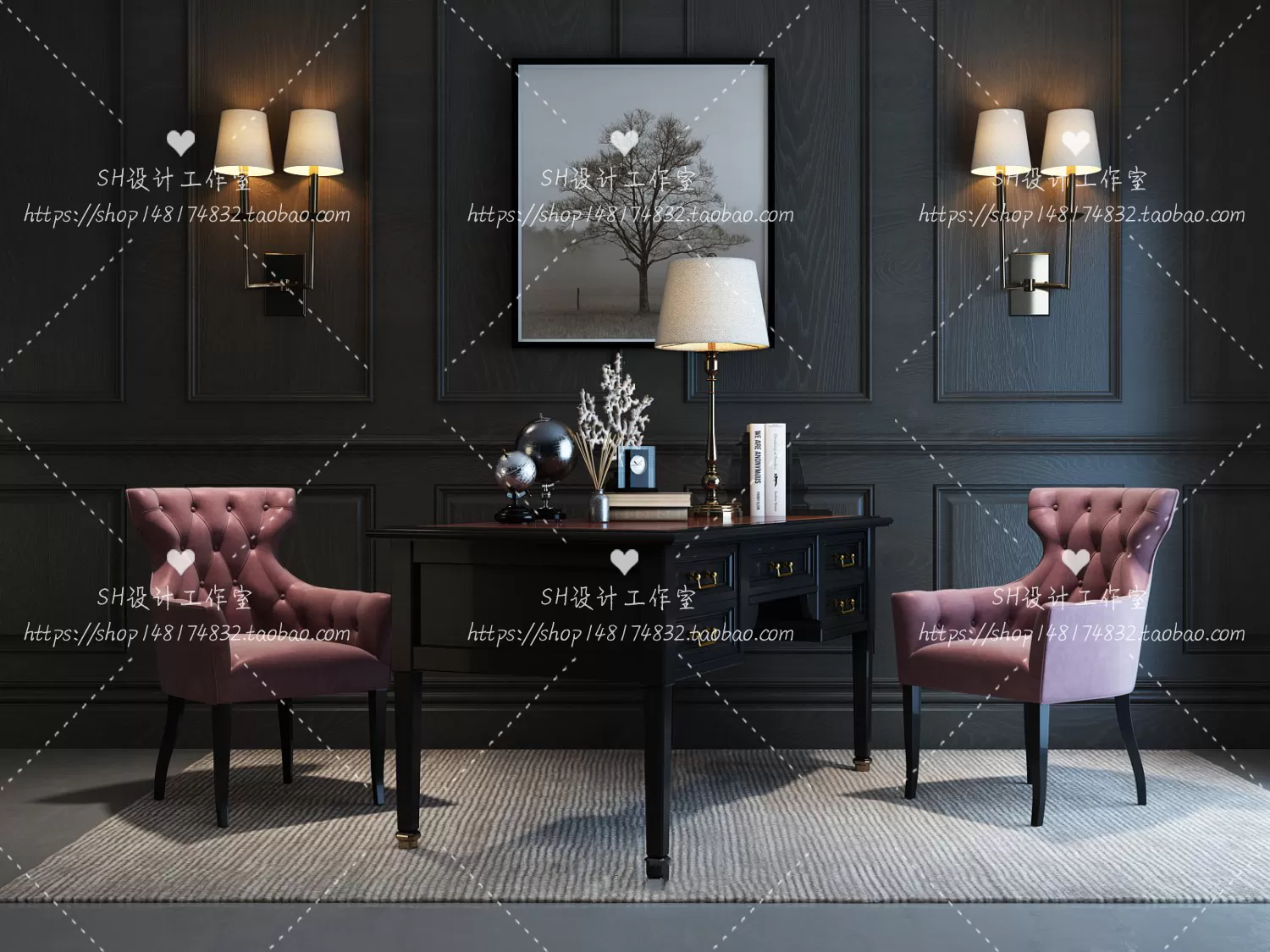 Table And Chairs – 3D Models – 1045