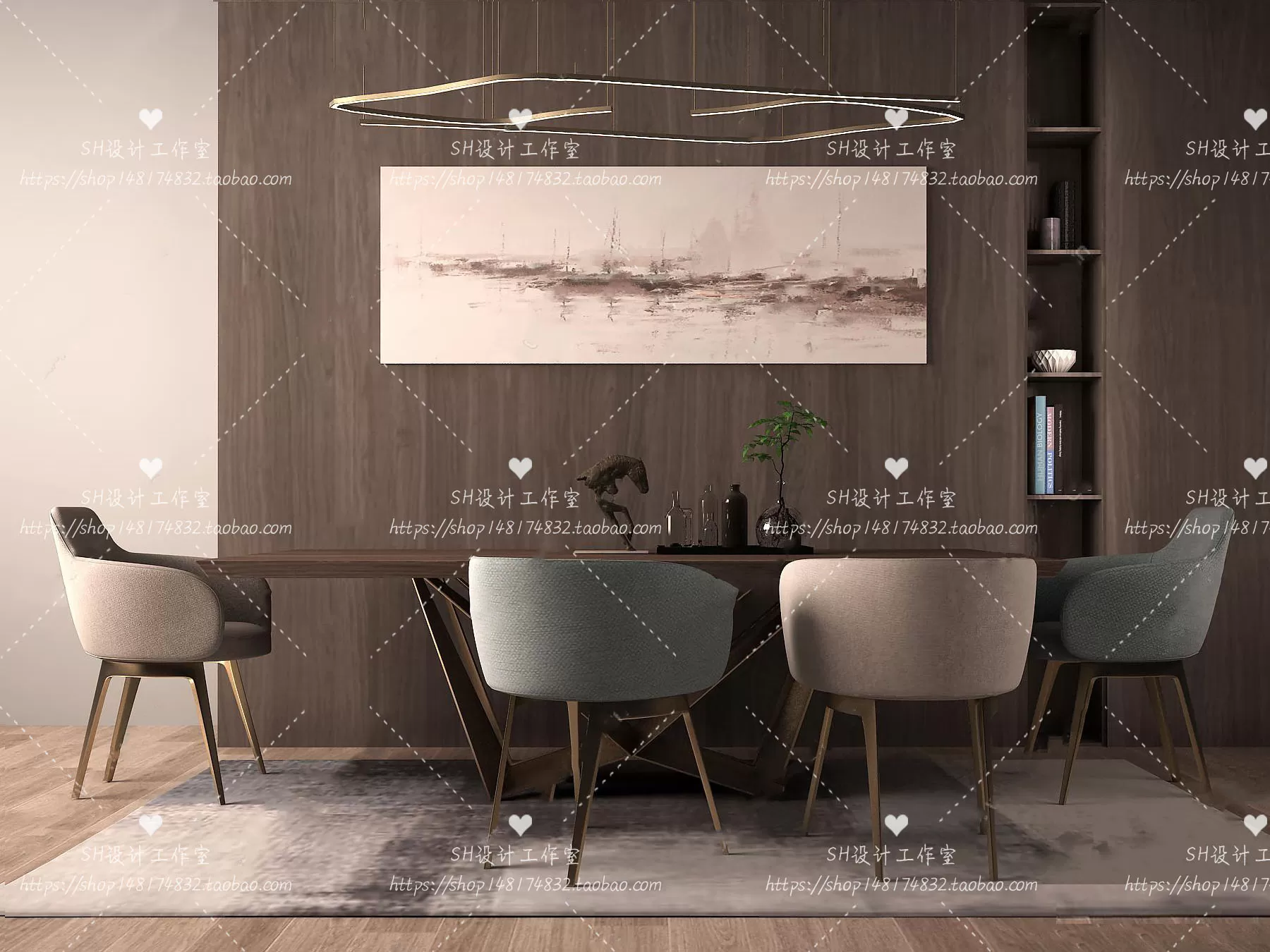 Table And Chairs – 3D Models – 1056