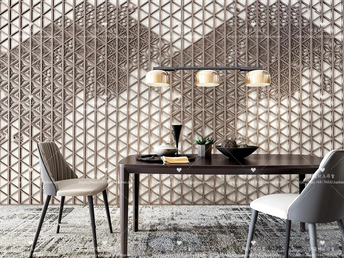 Table And Chairs – 3D Models – 1057