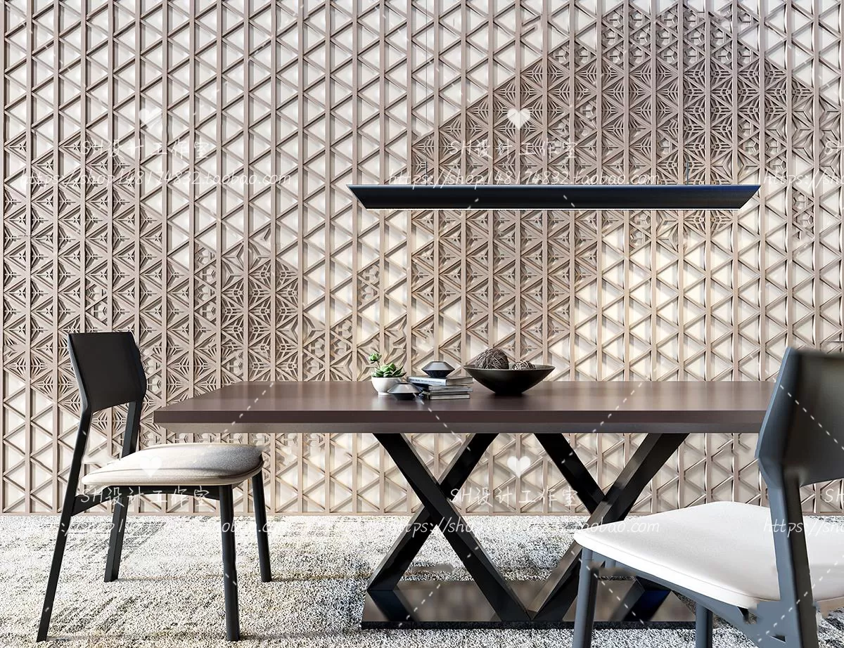 Table And Chairs – 3D Models – 1061