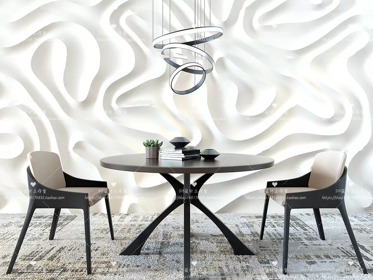 Table And Chairs – 3D Models – 1063