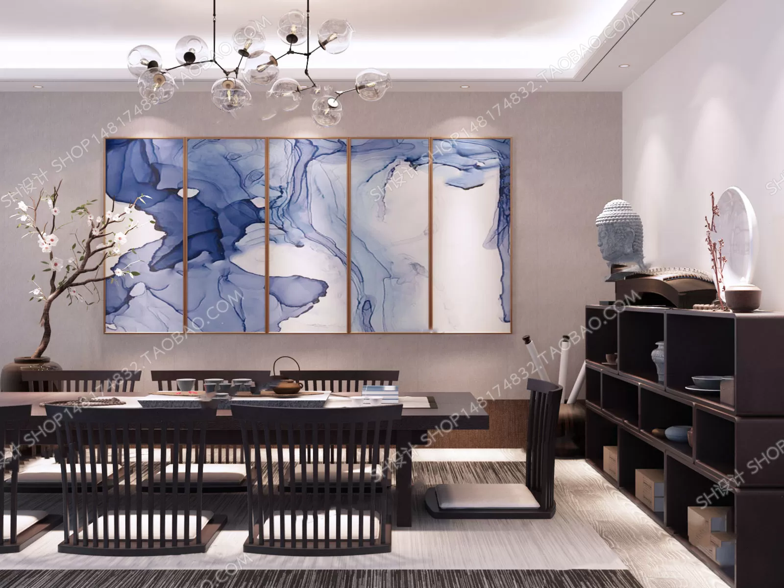 Tea Coffee Table – 3D Models – 1086