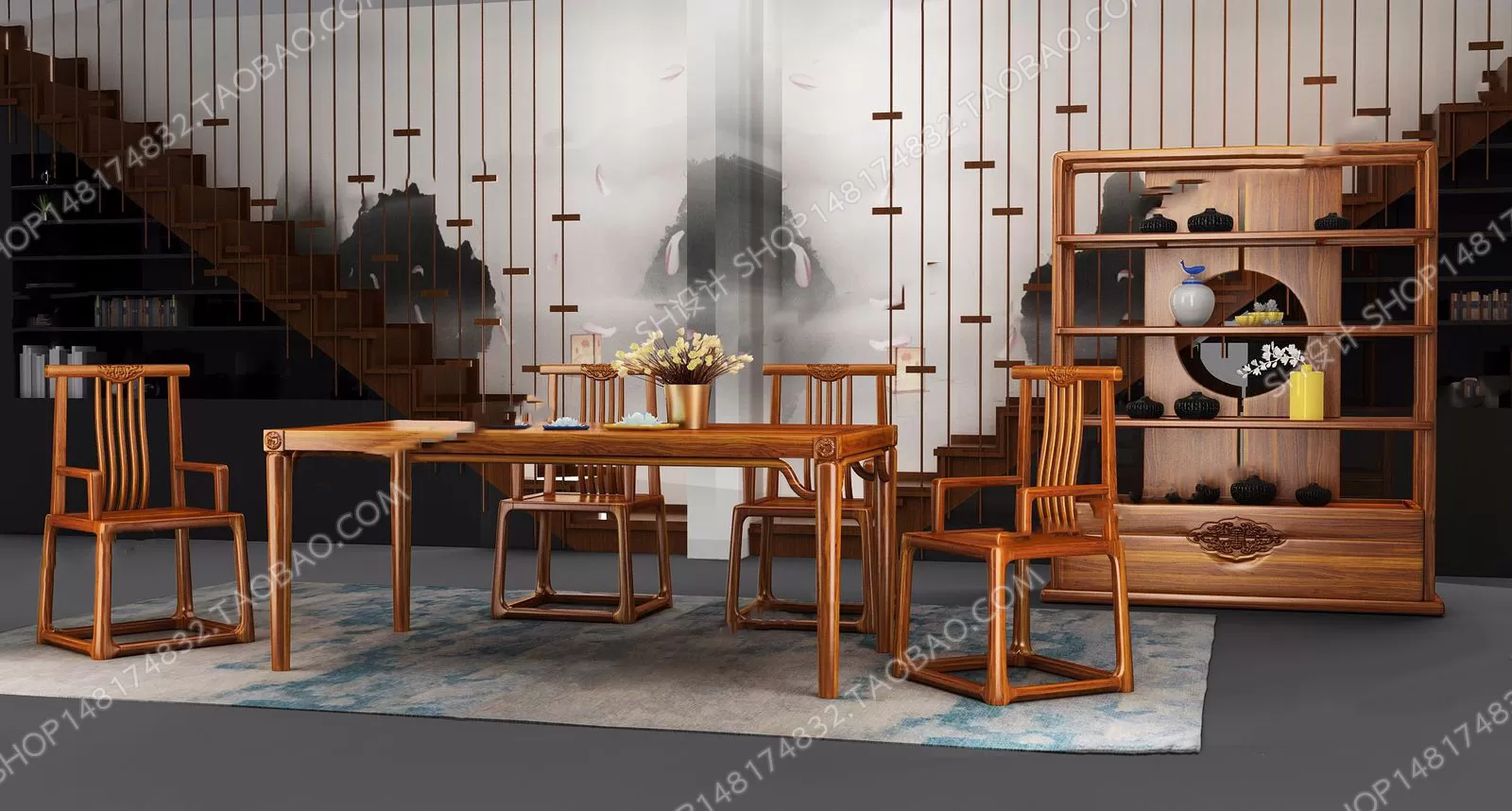 Tea Coffee Table – 3D Models – 1087