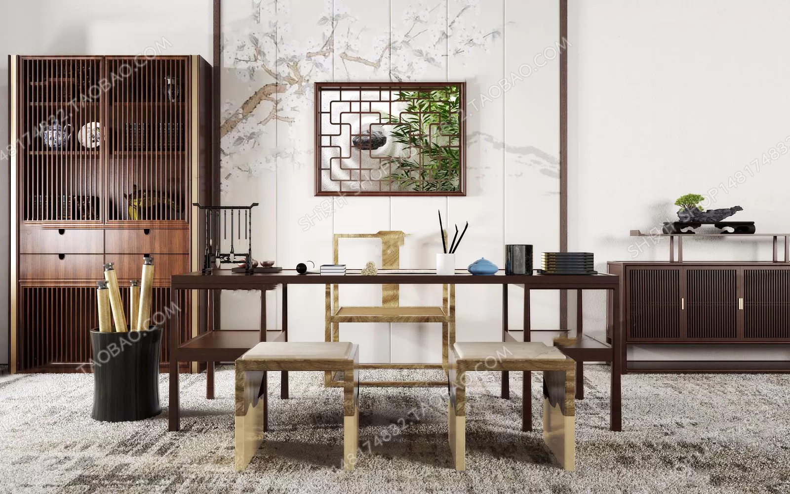 Tea Coffee Table – 3D Models – 1096