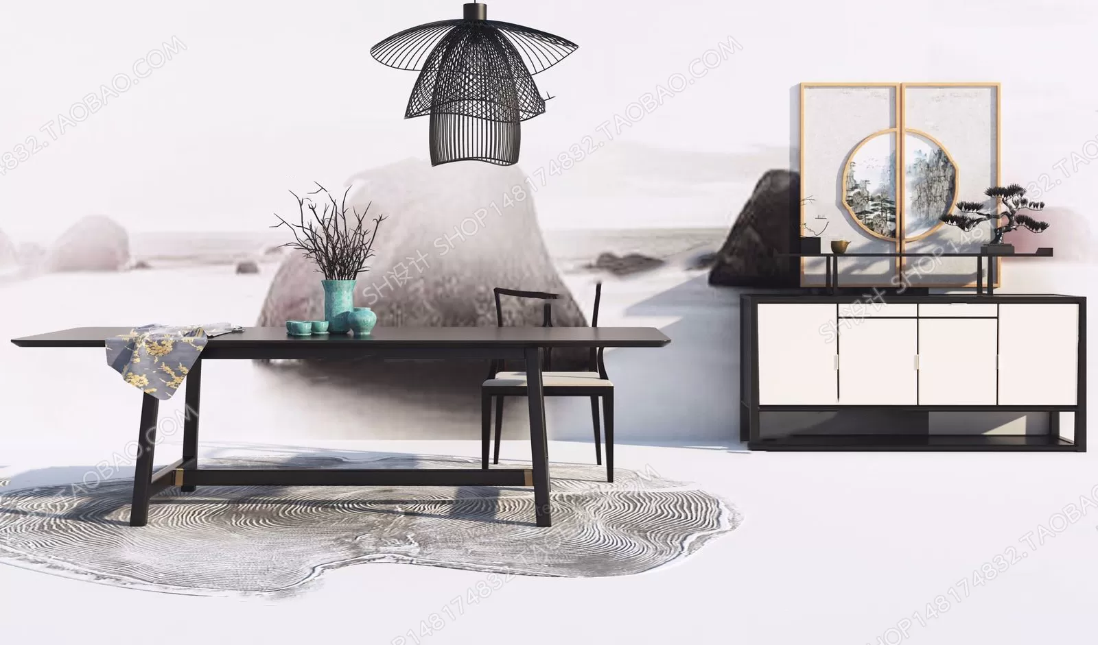 Tea Coffee Table – 3D Models – 1097