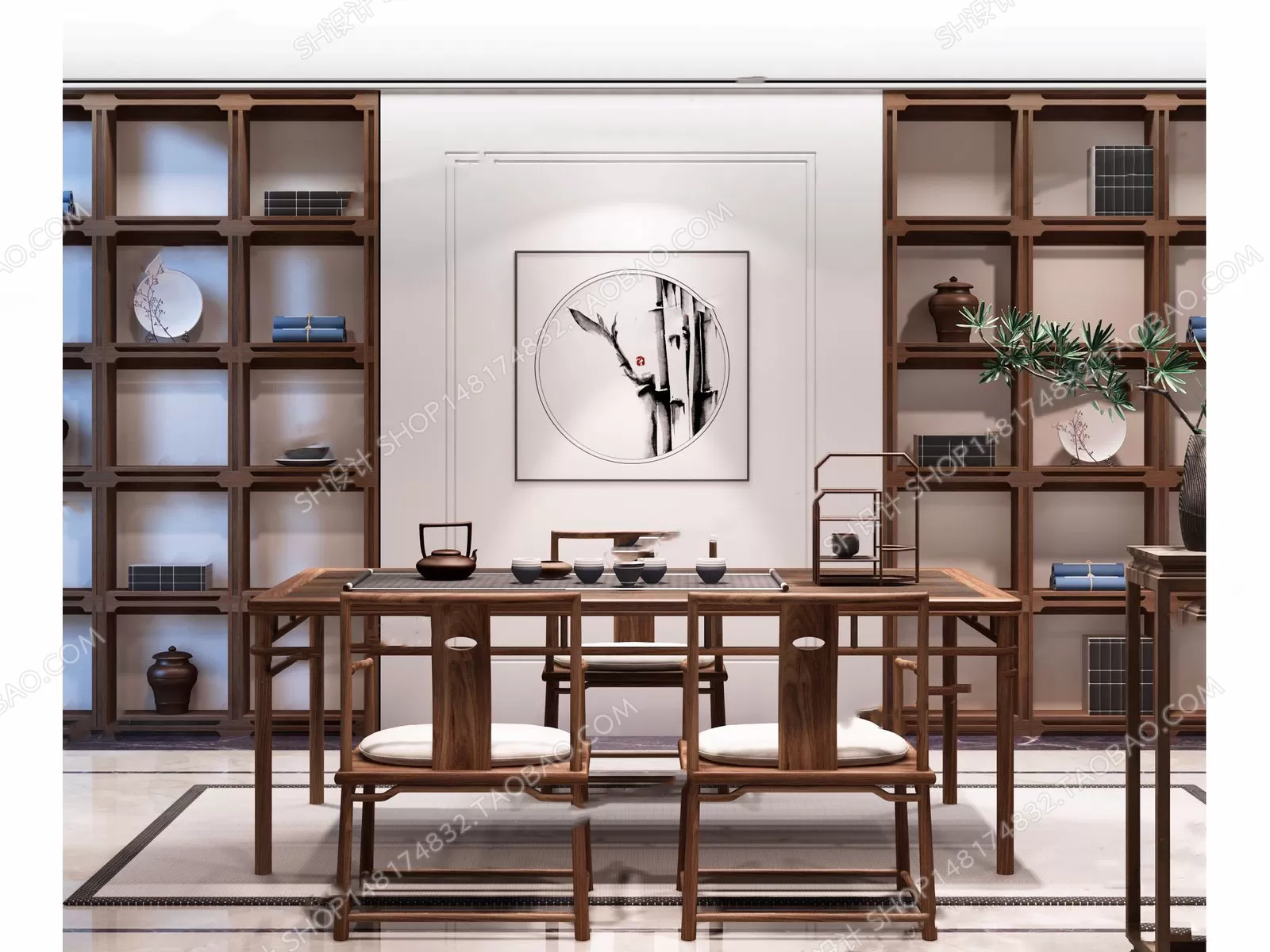 Tea Coffee Table – 3D Models – 1098