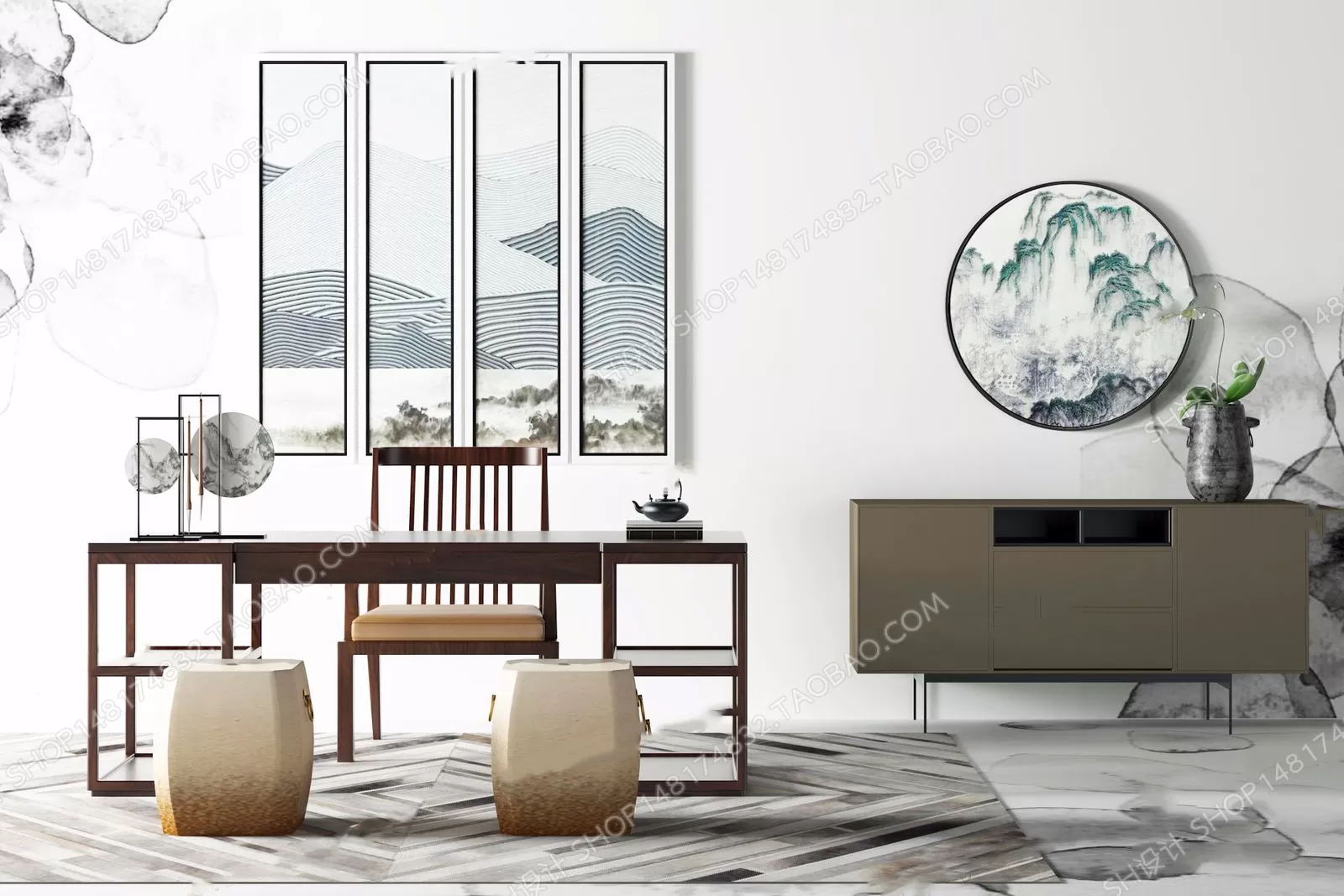 Tea Coffee Table – 3D Models – 1101