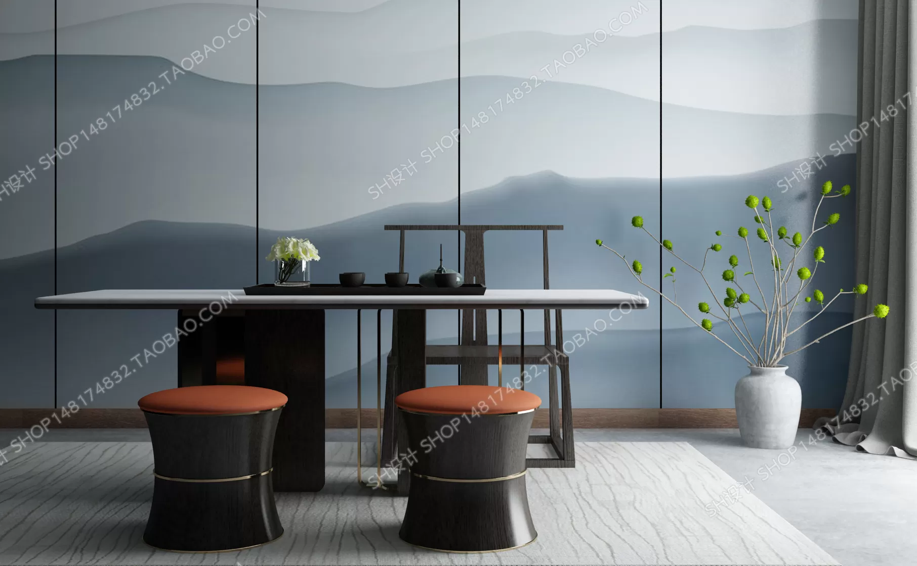 Tea Coffee Table – 3D Models – 1110