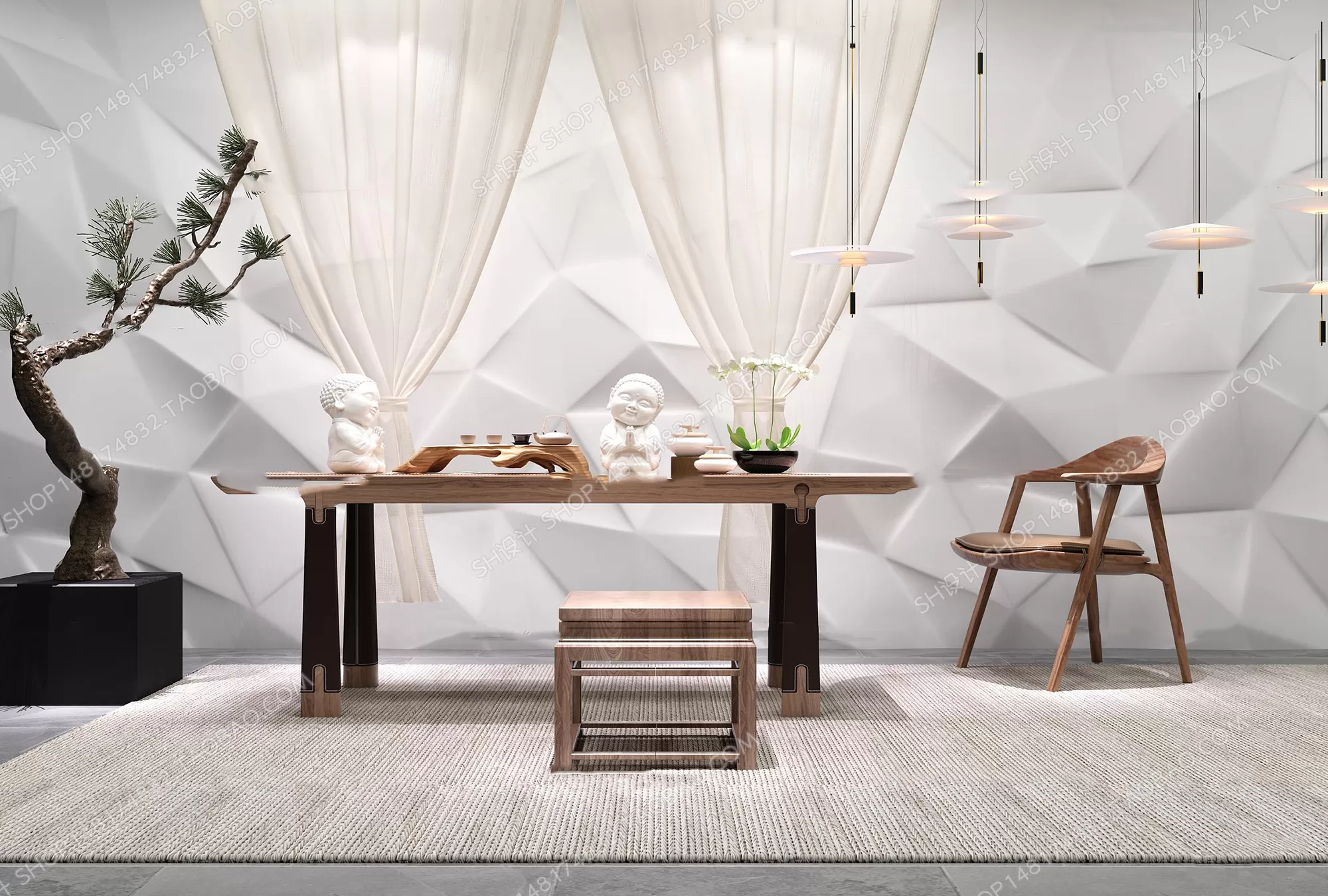 Tea Coffee Table – 3D Models – 1113