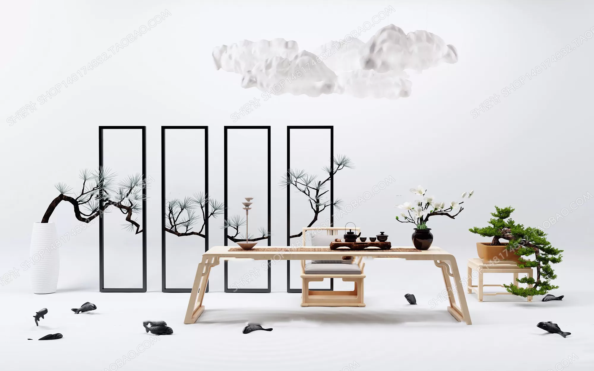 Tea Coffee Table – 3D Models – 1114